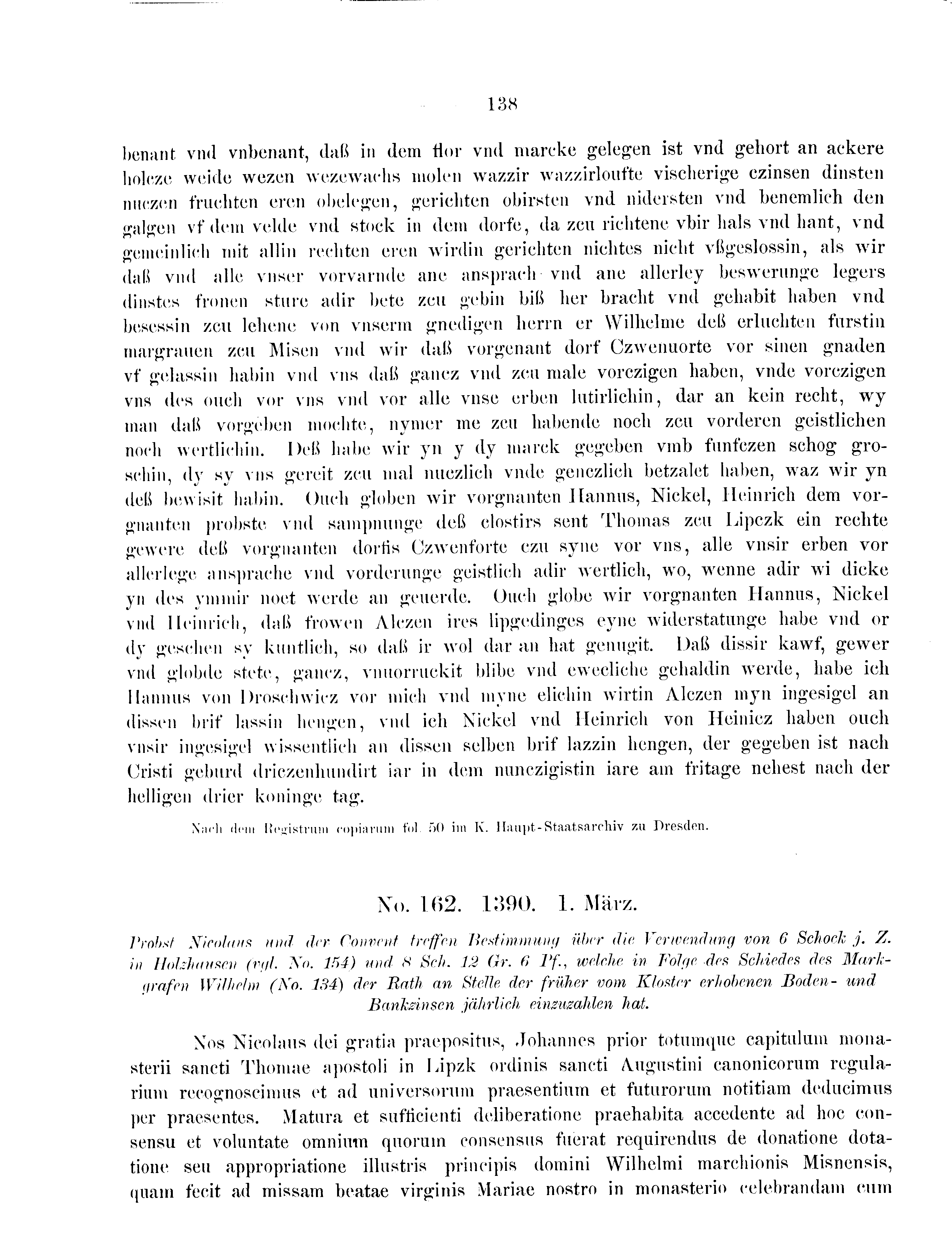 Historische Urkunde Seite 138 aus Band cds2_09