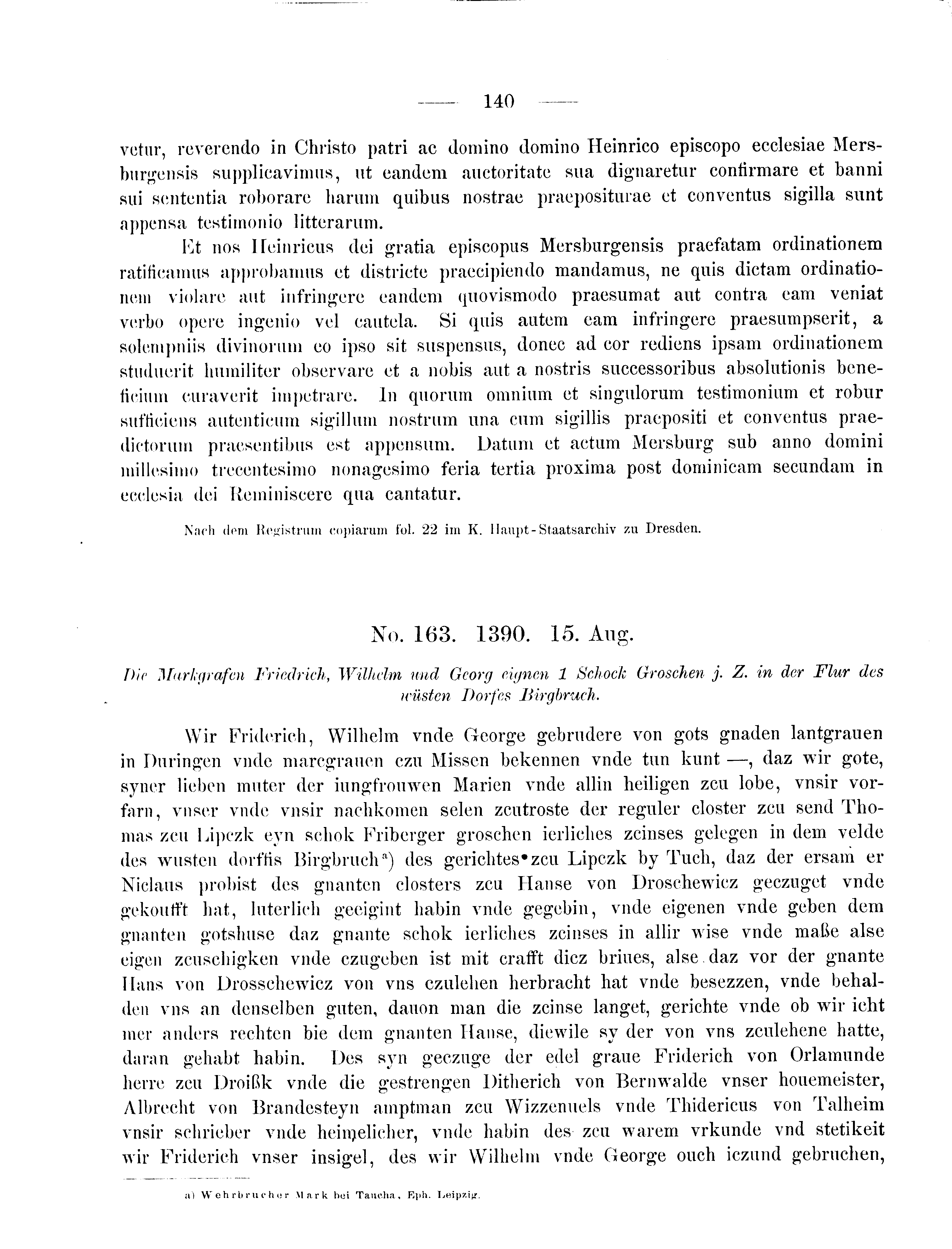 Historische Urkunde Seite 140 aus Band cds2_09