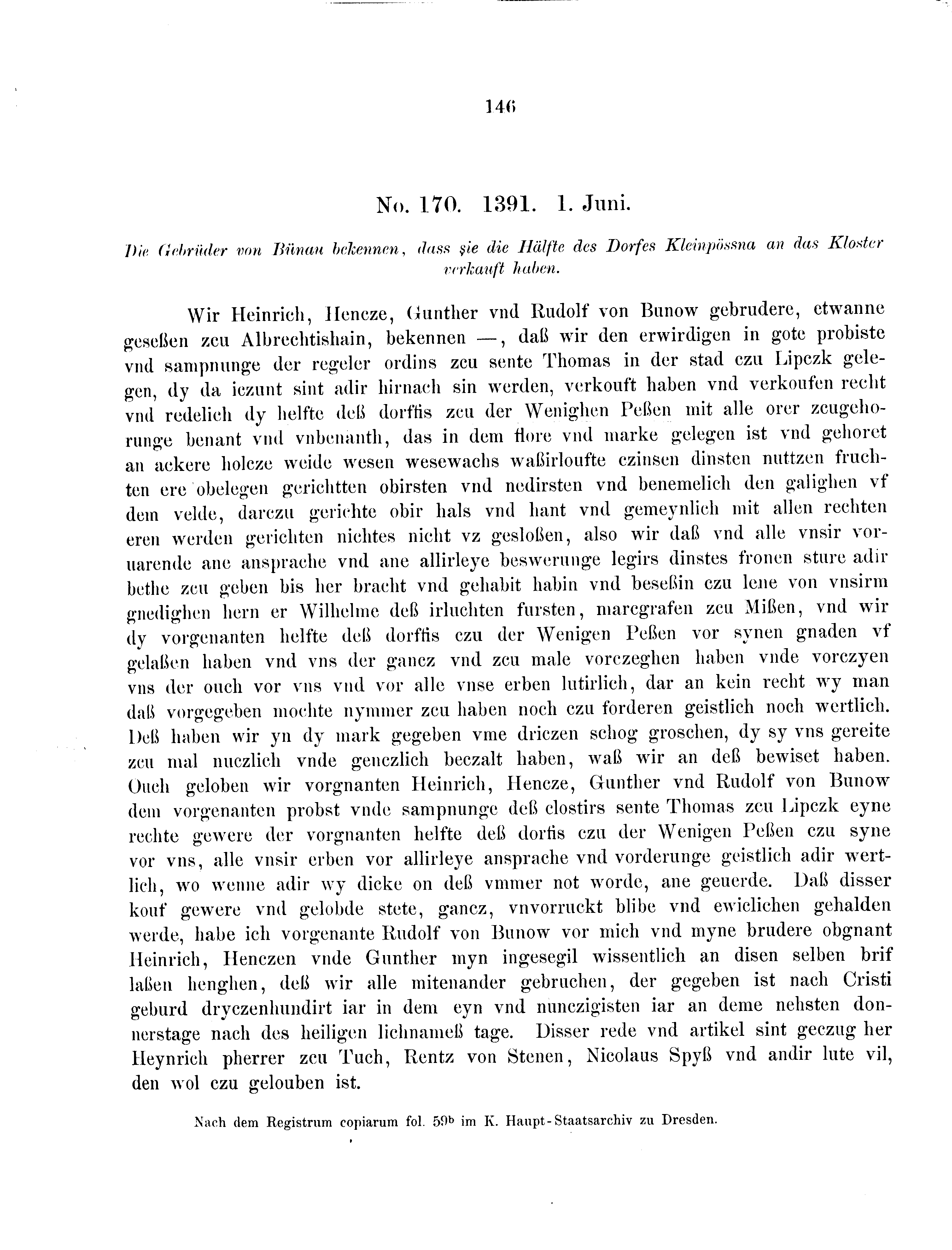 Historische Urkunde Seite 146 aus Band cds2_09