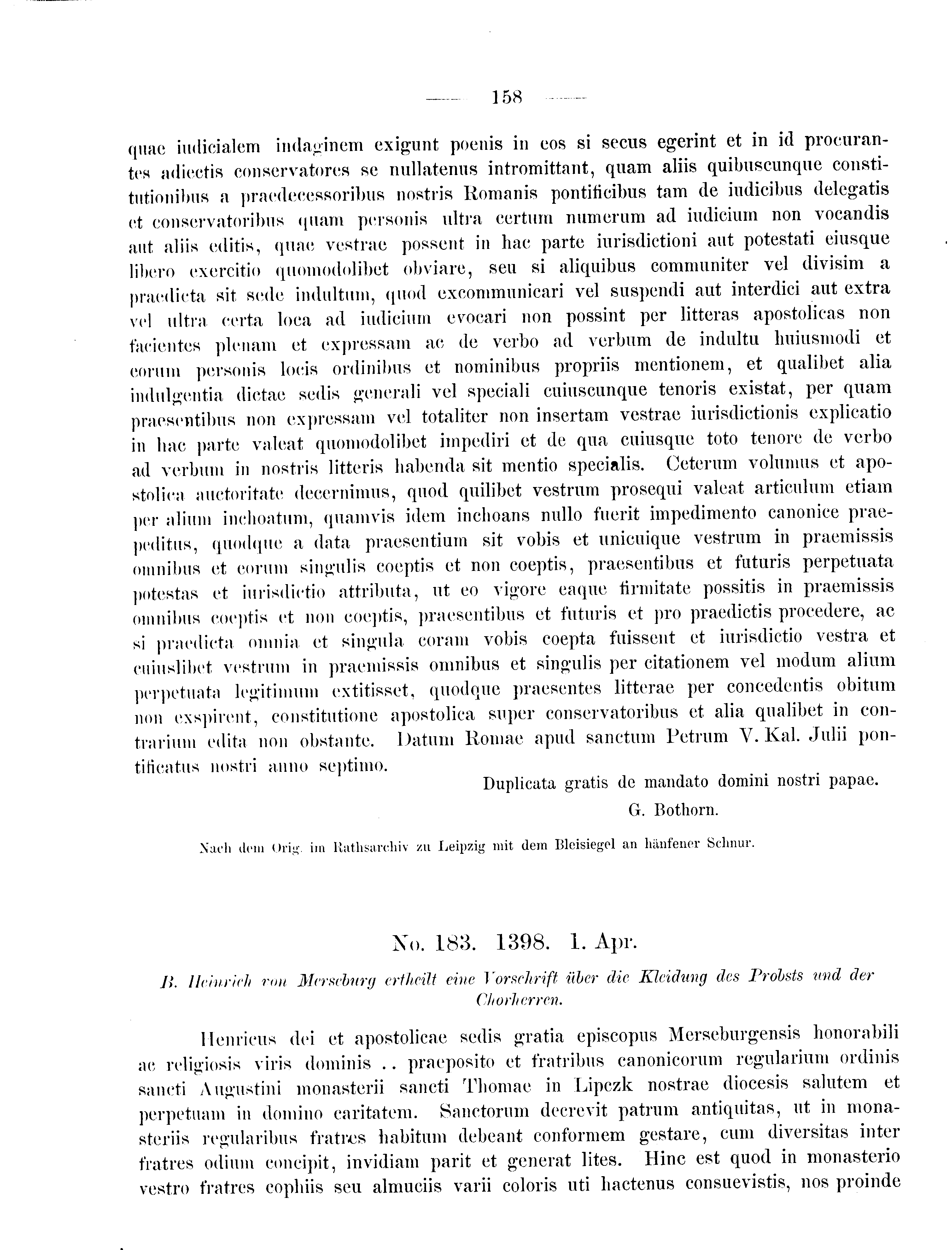 Historische Urkunde Seite 158 aus Band cds2_09