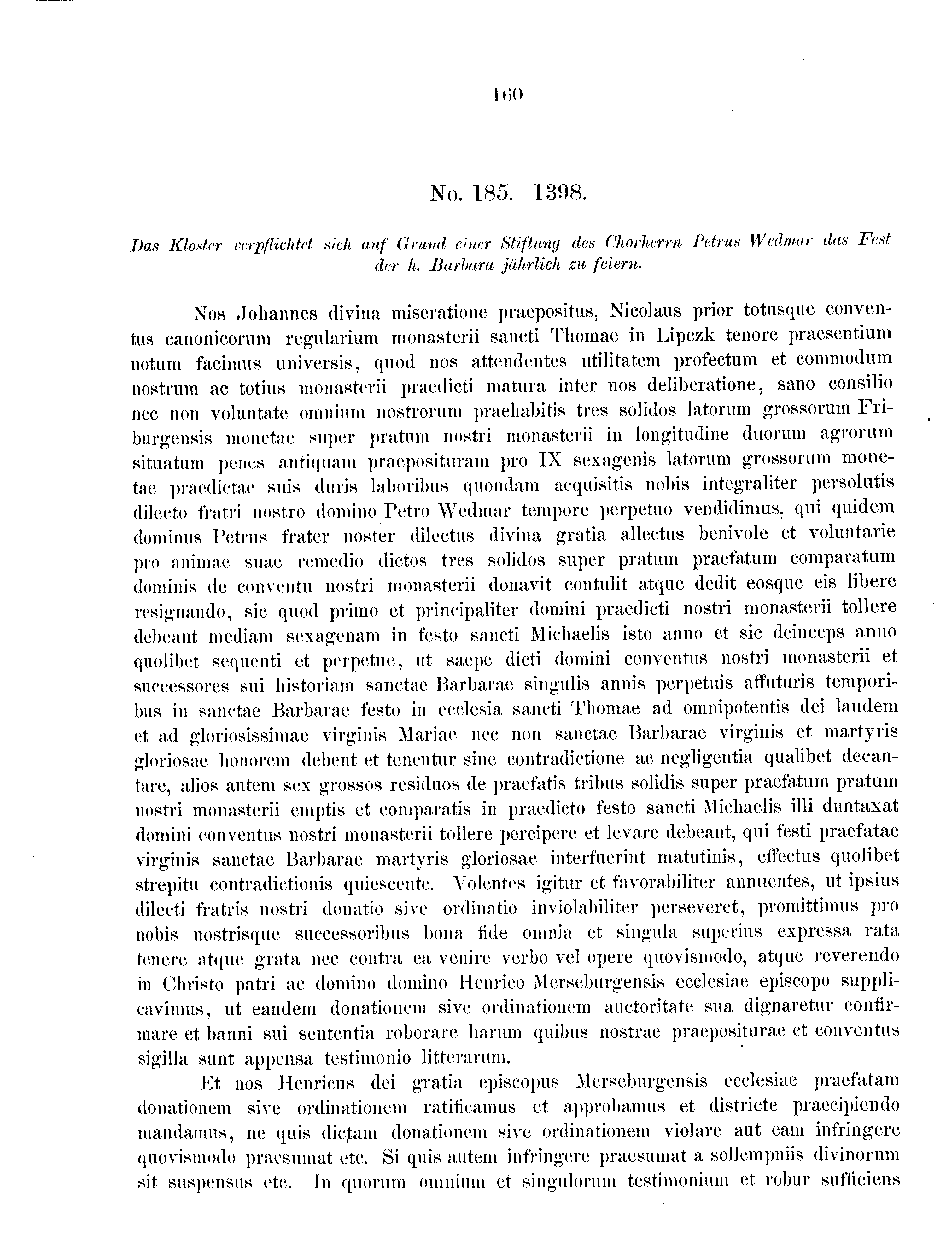 Historische Urkunde Seite 160 aus Band cds2_09