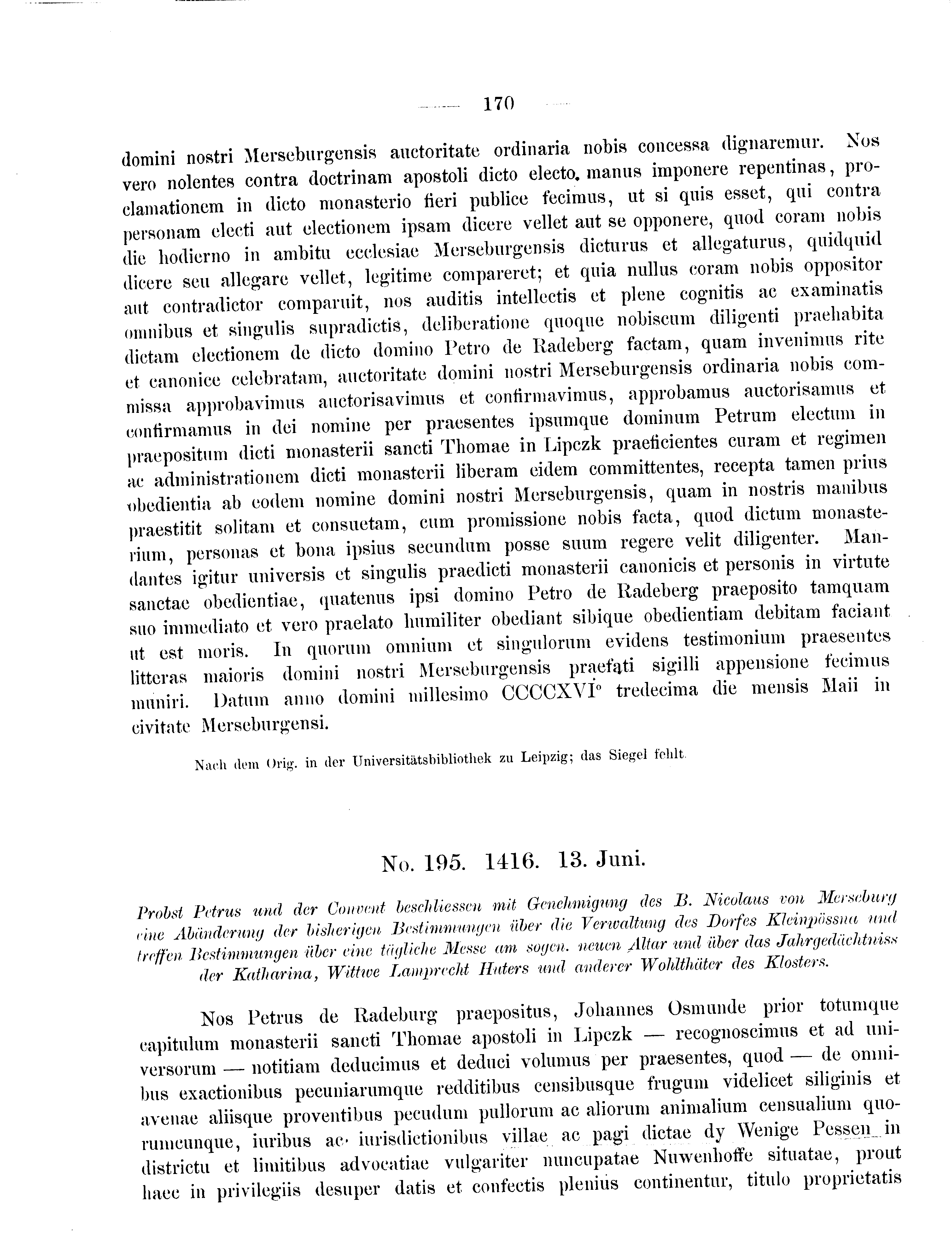 Historische Urkunde Seite 170 aus Band cds2_09