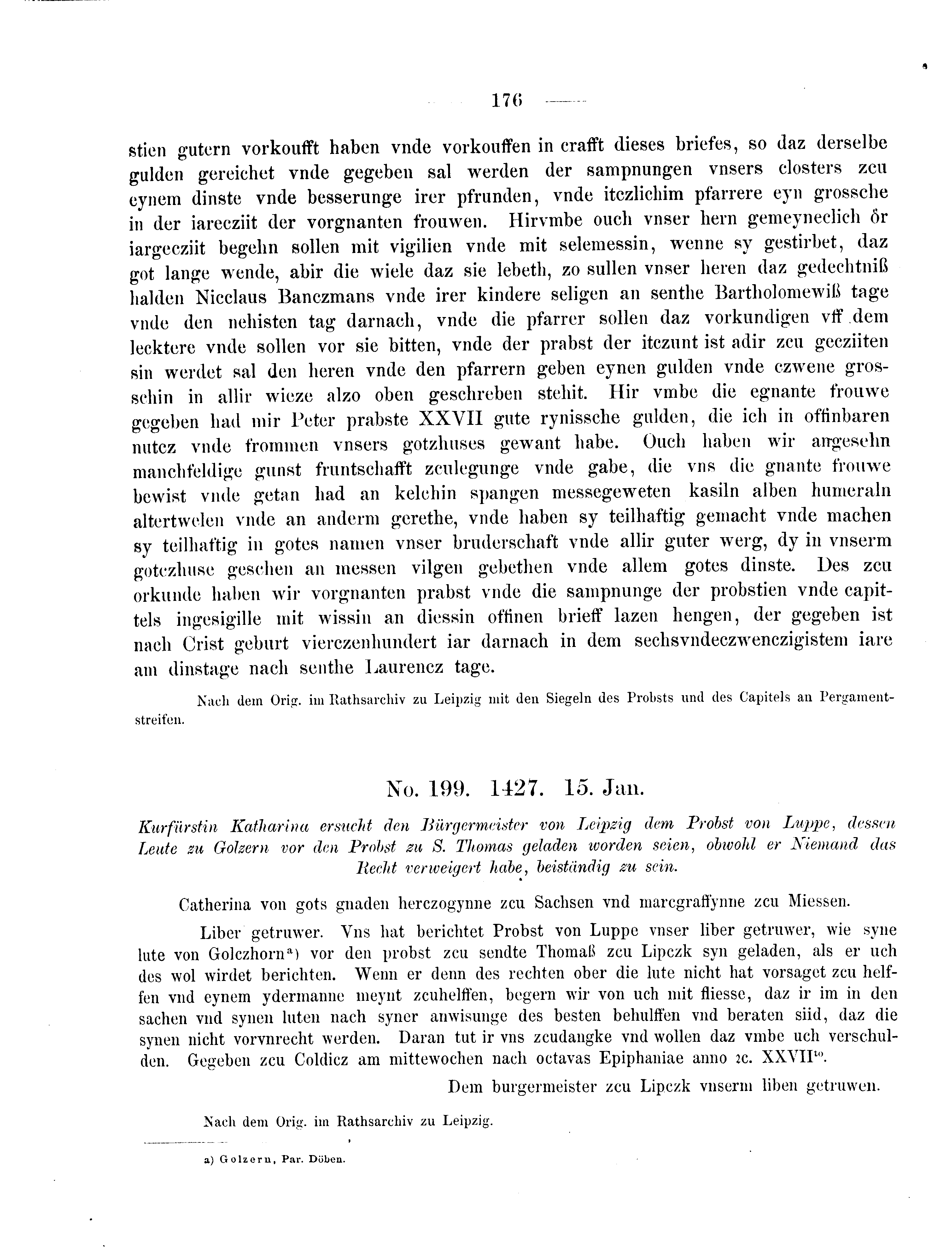 Historische Urkunde Seite 176 aus Band cds2_09