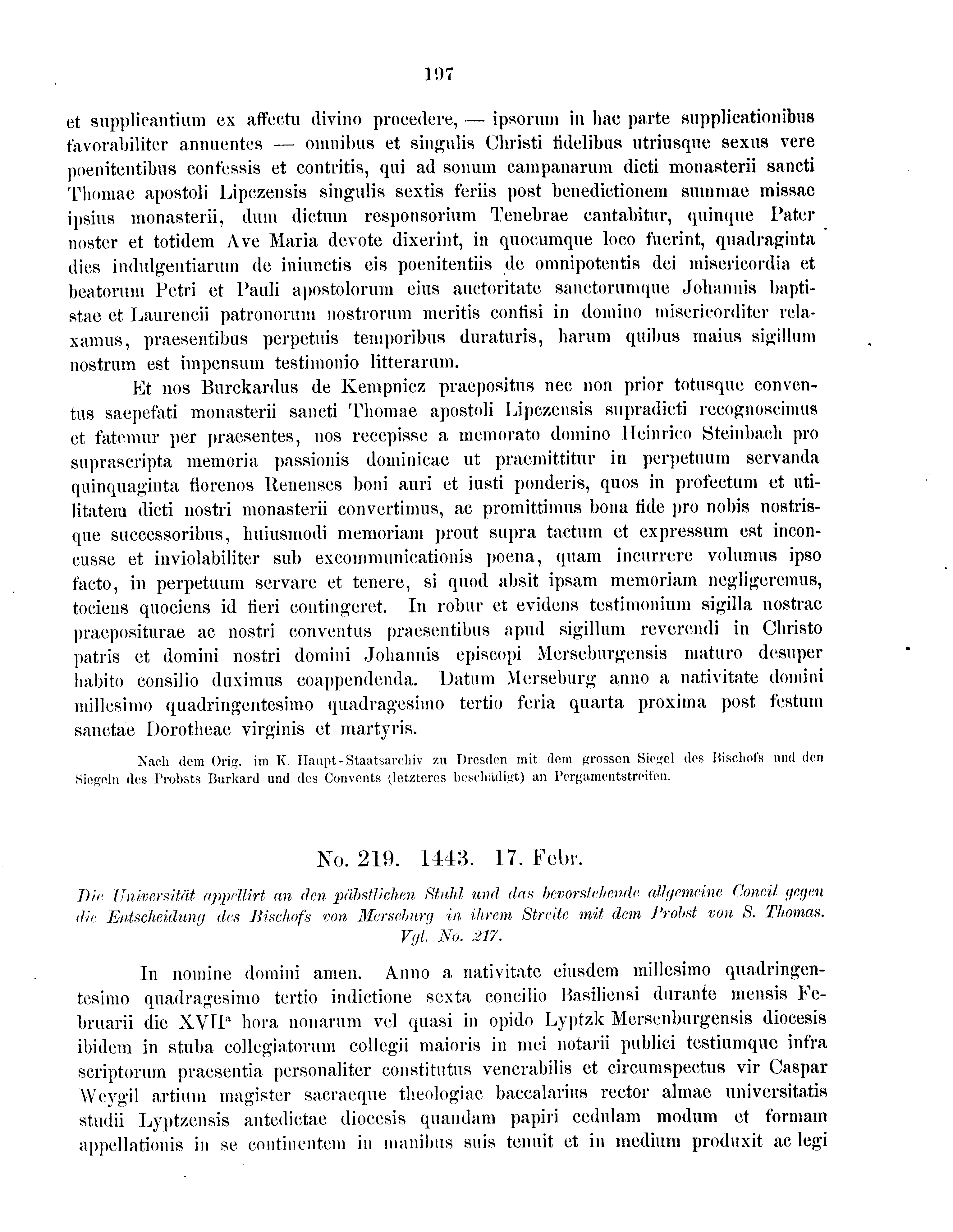 Historische Urkunde Seite 197 aus Band cds2_09