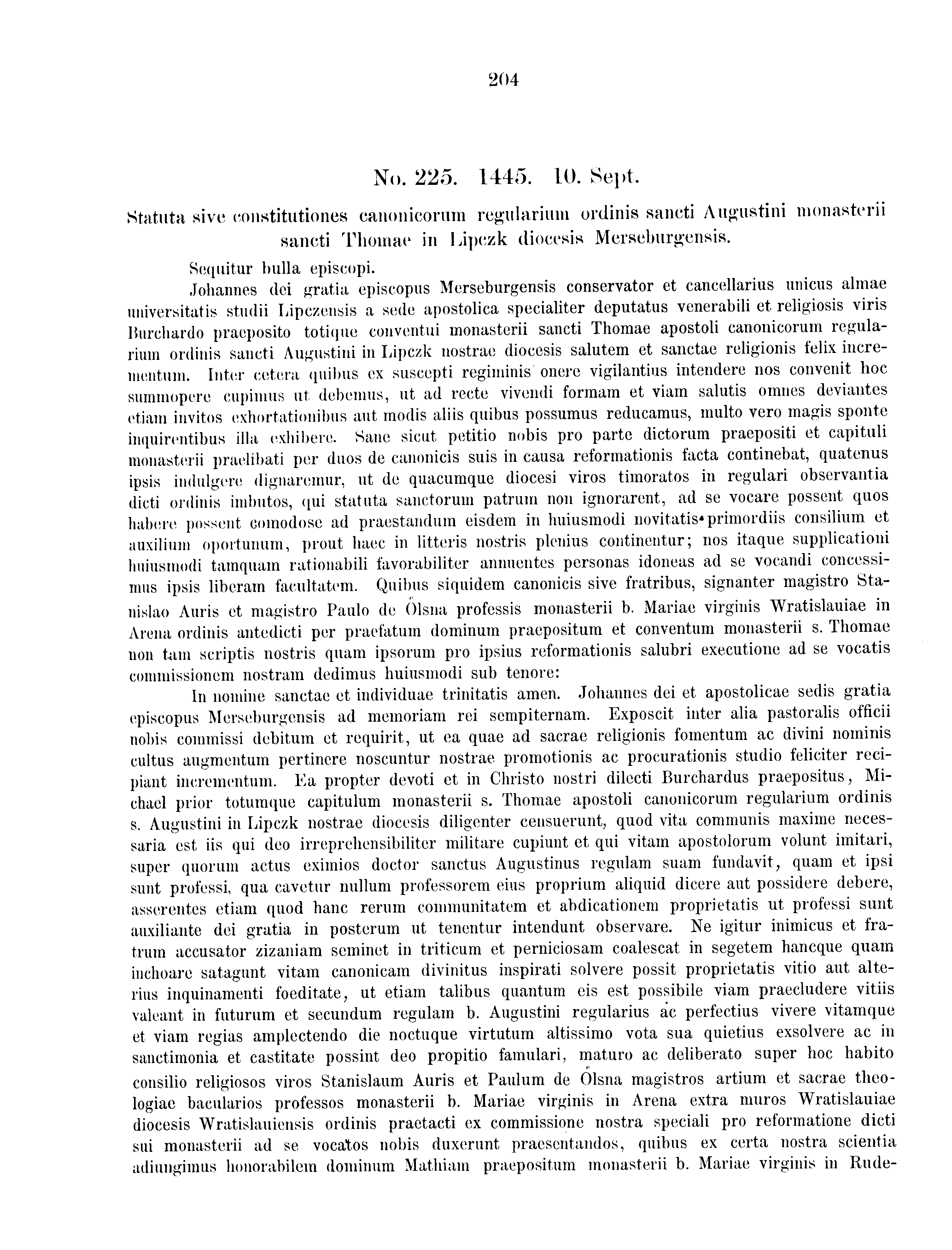 Historische Urkunde Seite 204 aus Band cds2_09