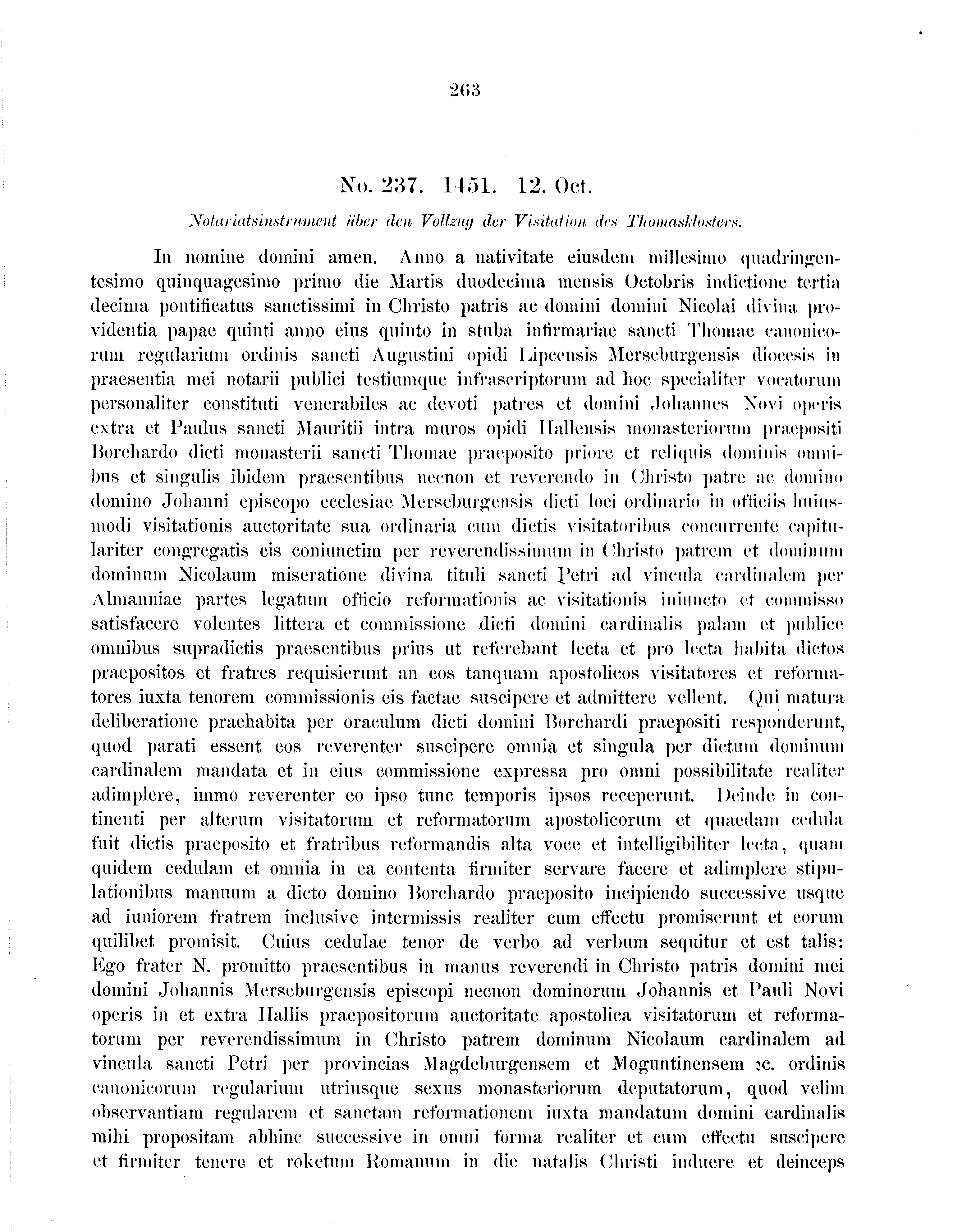 Historische Urkunde Seite 263 aus Band cds2_09