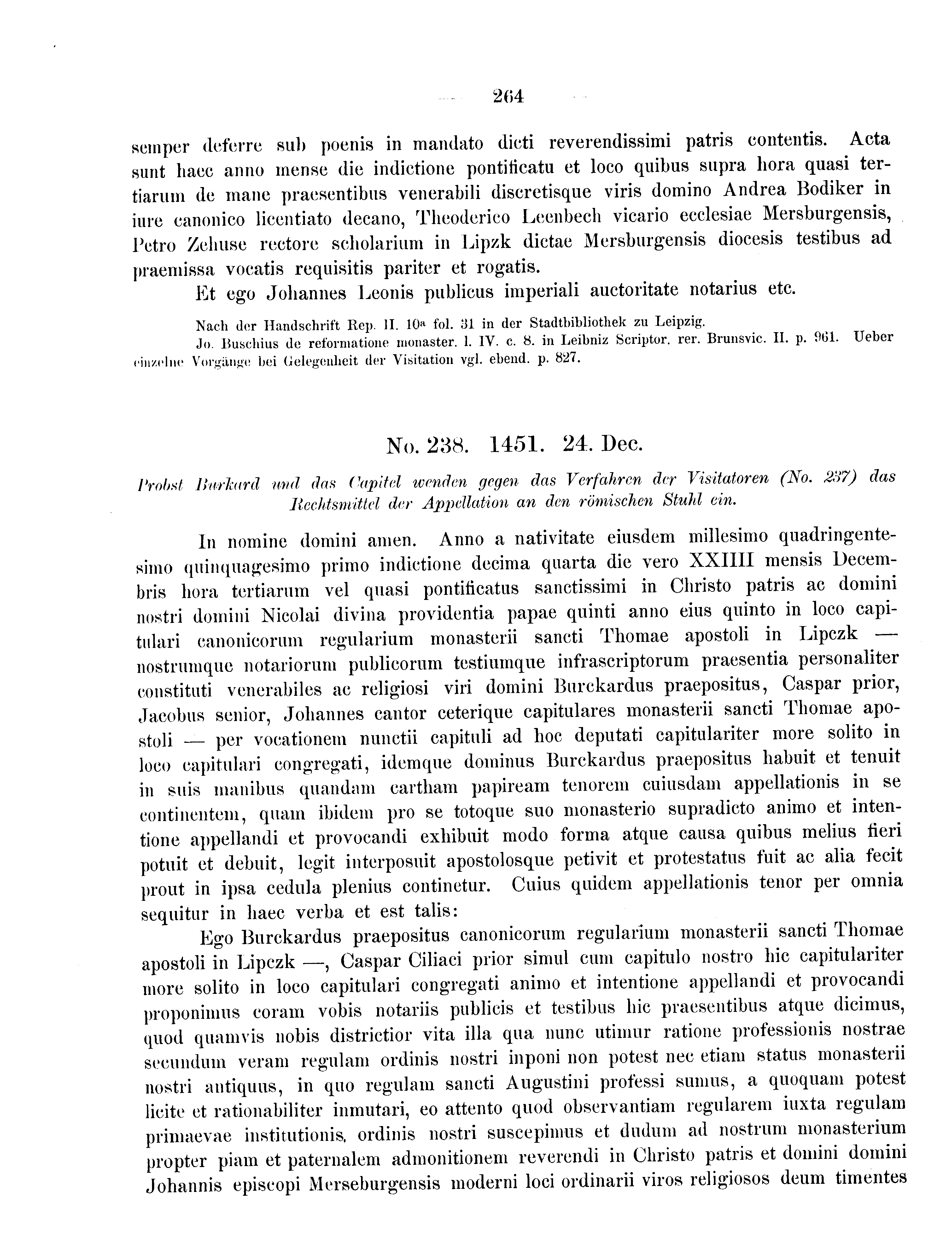 Historische Urkunde Seite 264 aus Band cds2_09