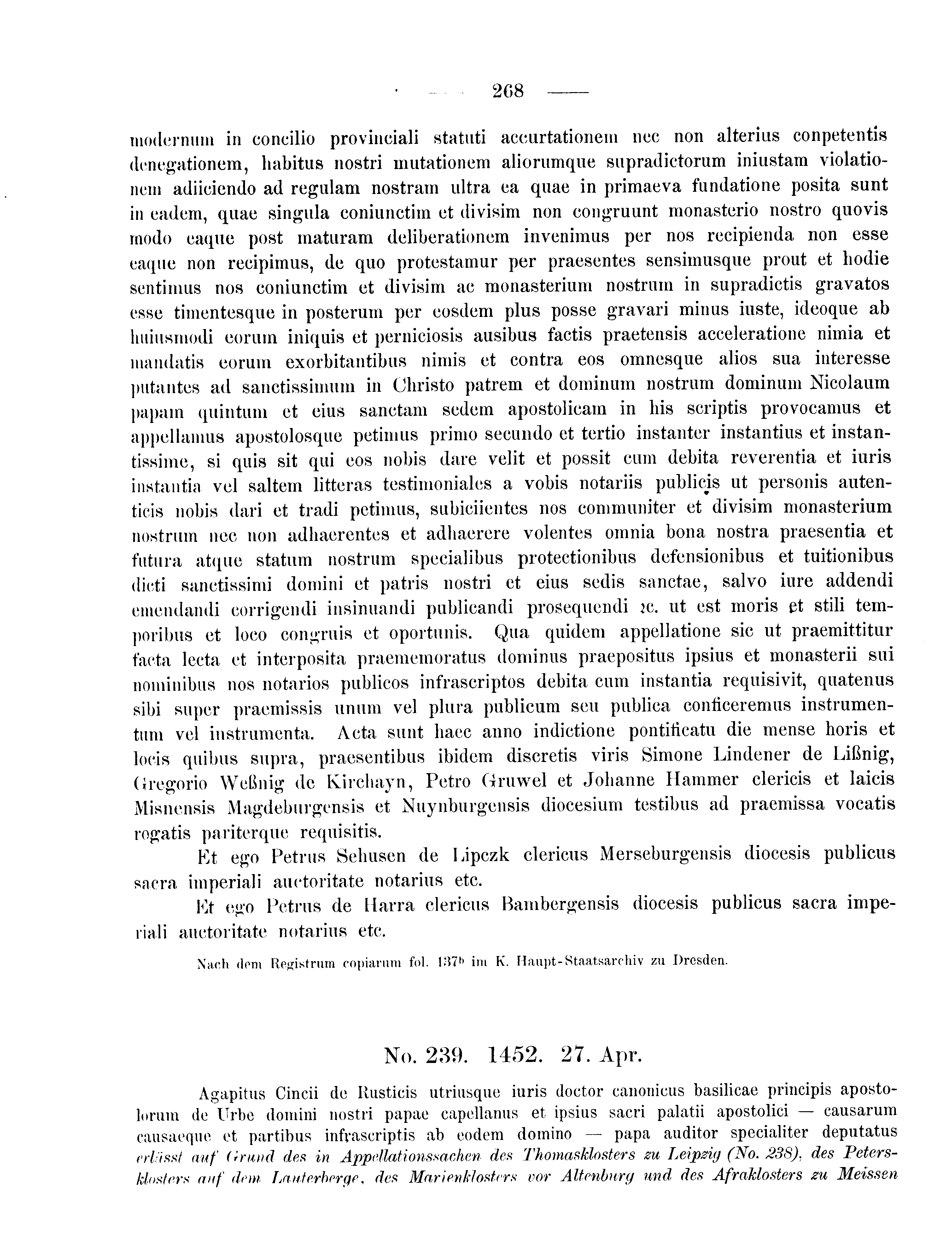 Historische Urkunde Seite 268 aus Band cds2_09