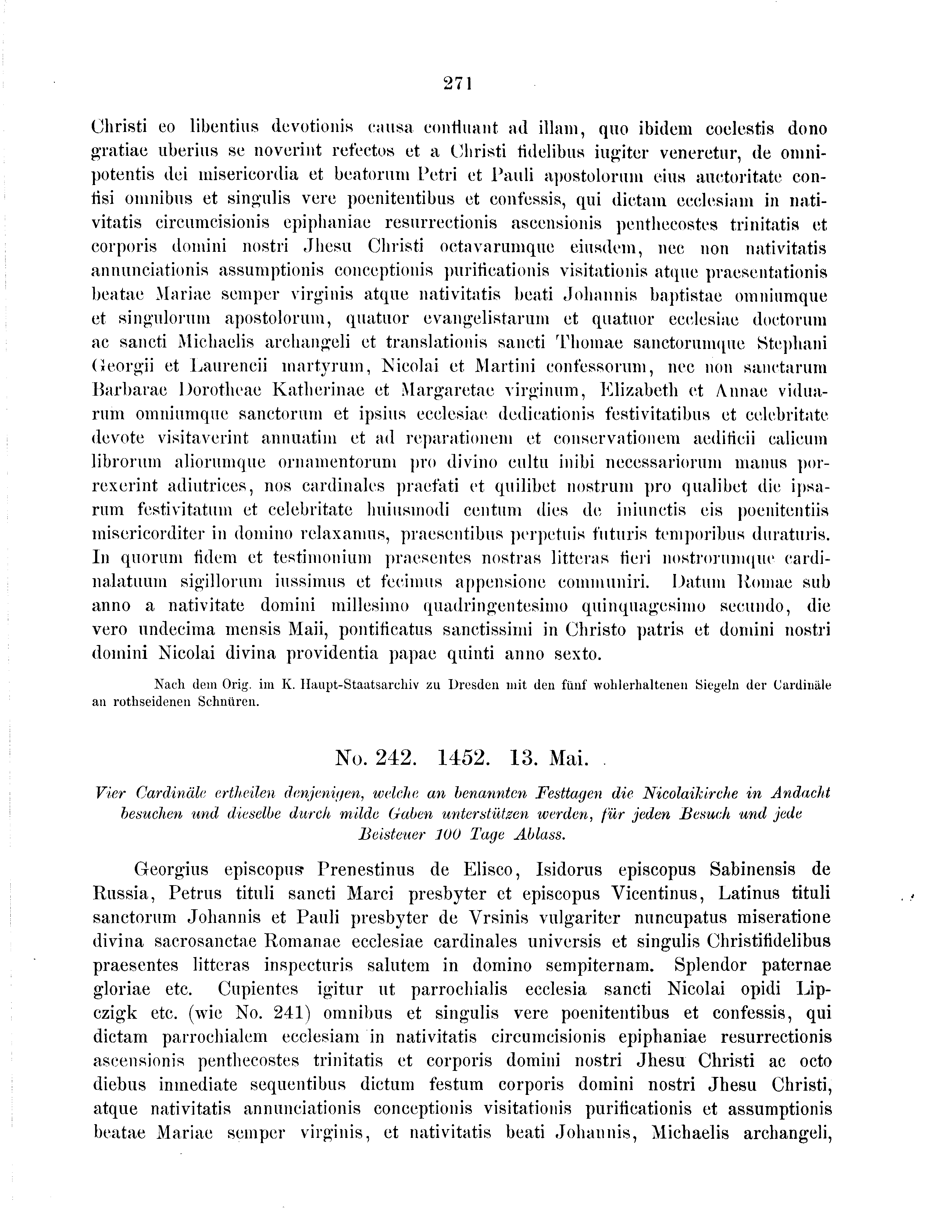 Historische Urkunde Seite 271 aus Band cds2_09