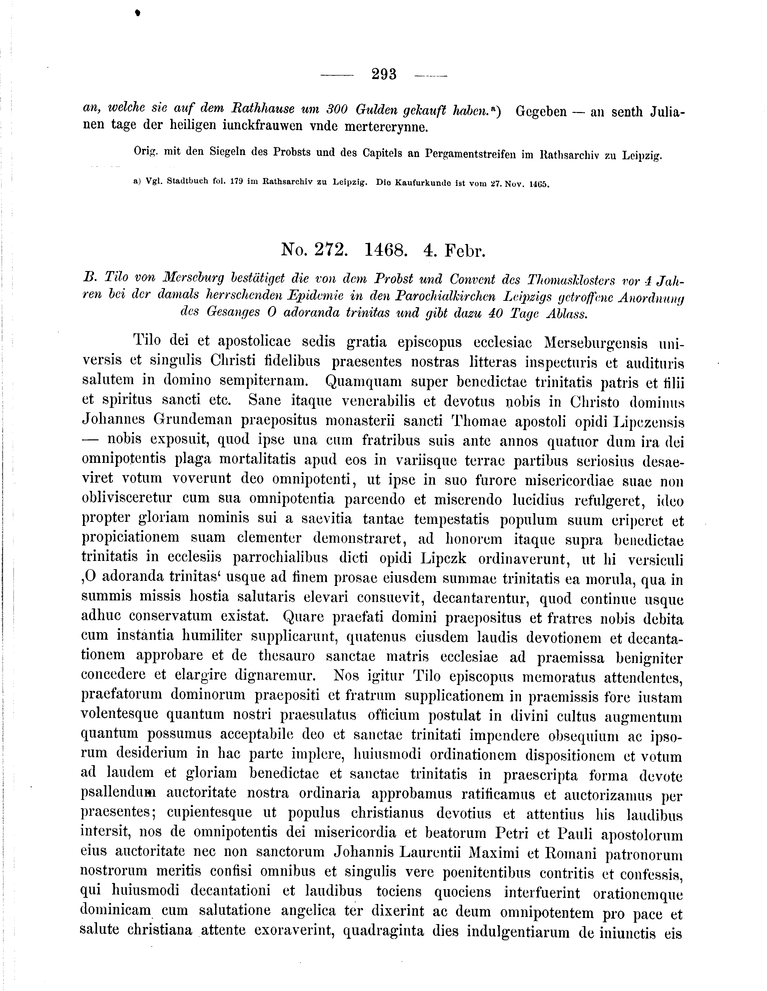 Historische Urkunde Seite 293 aus Band cds2_09