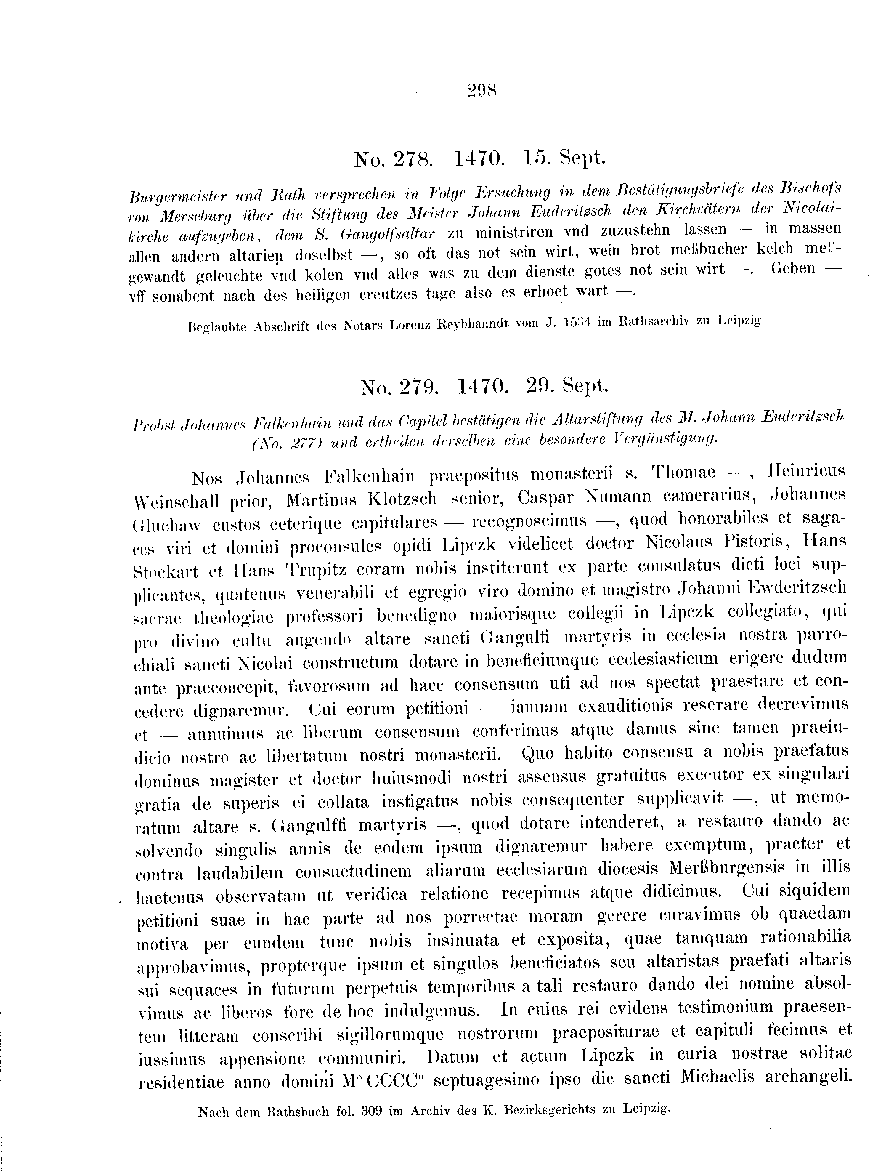 Historische Urkunde Seite 298 aus Band cds2_09