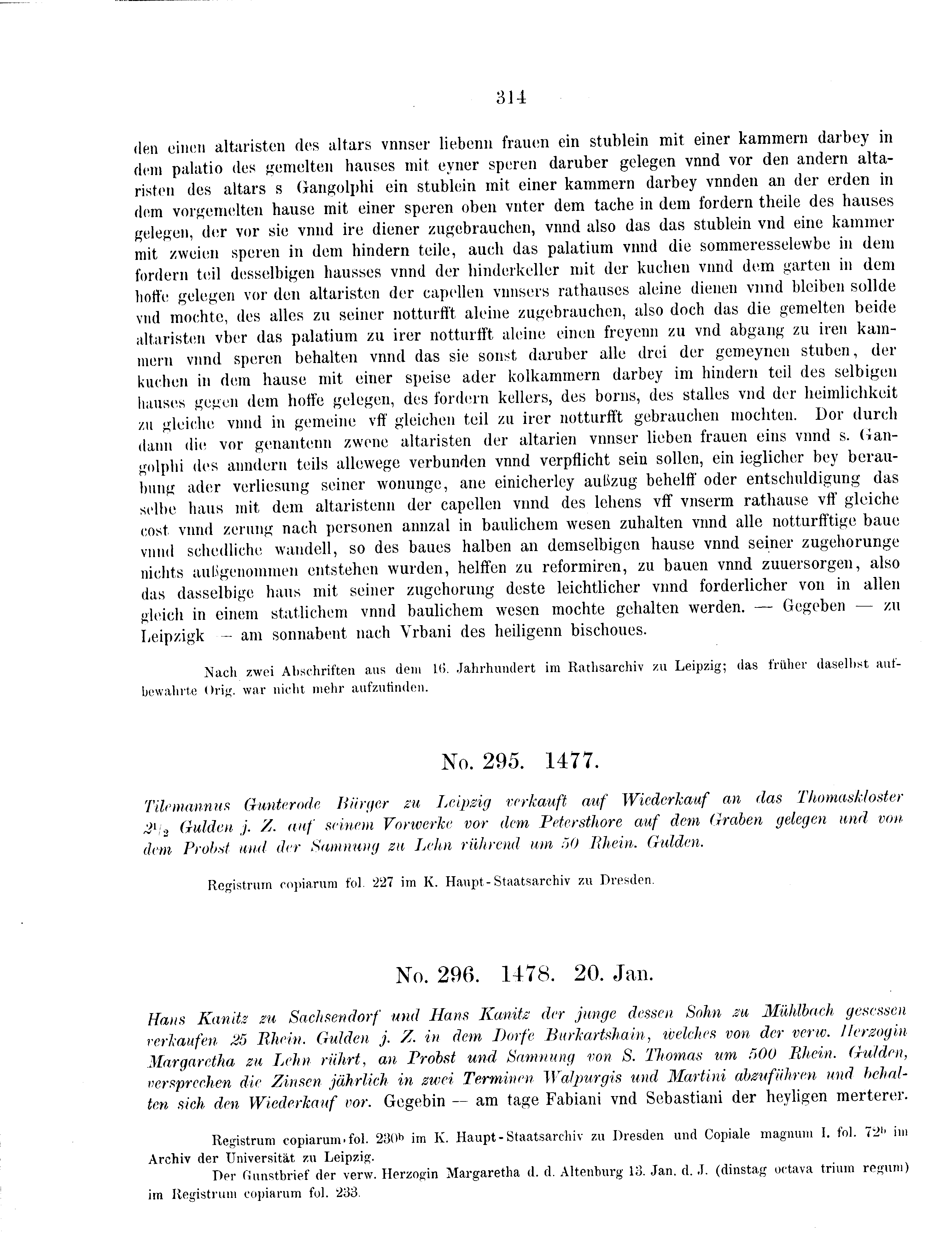 Historische Urkunde Seite 314 aus Band cds2_09