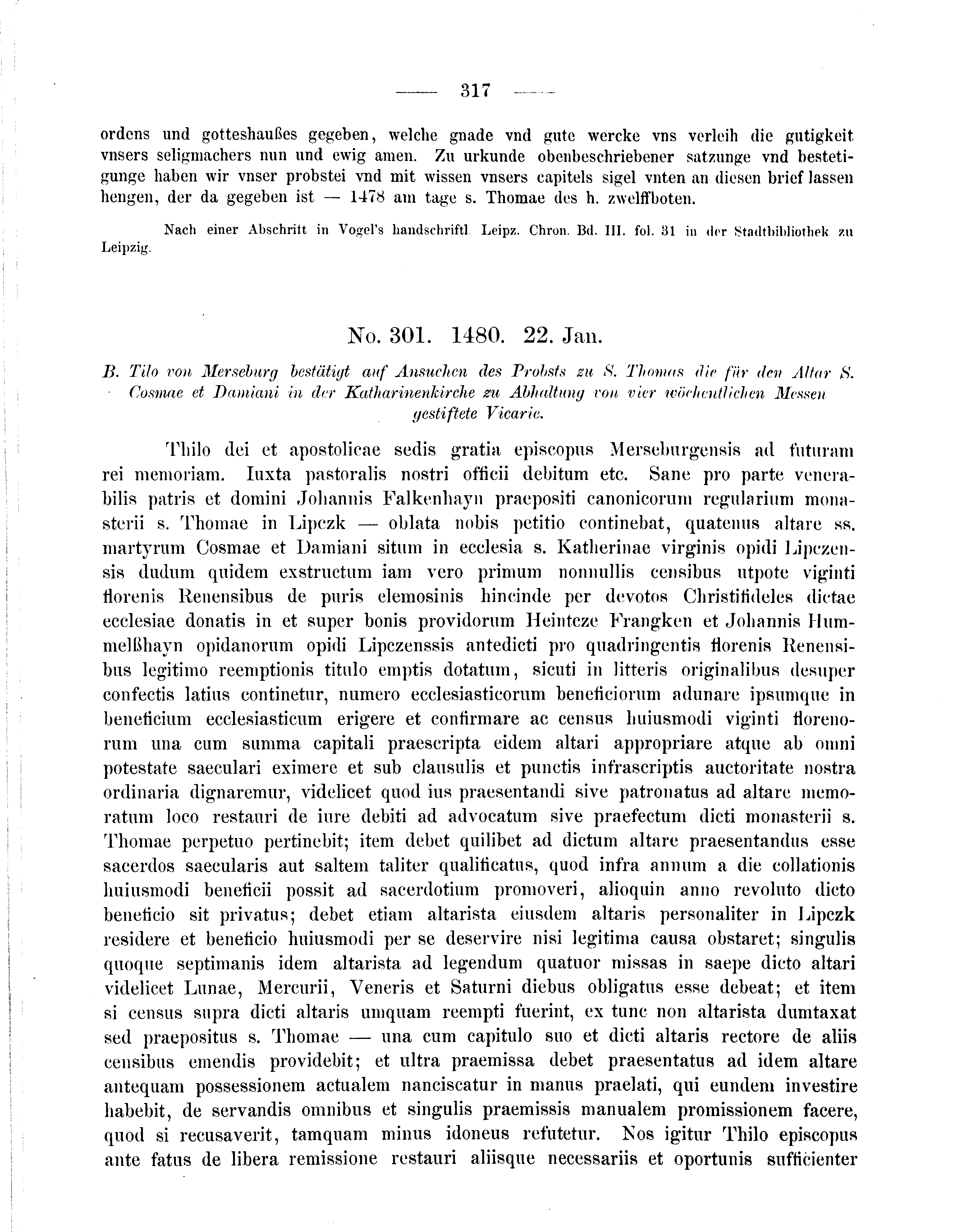 Historische Urkunde Seite 317 aus Band cds2_09