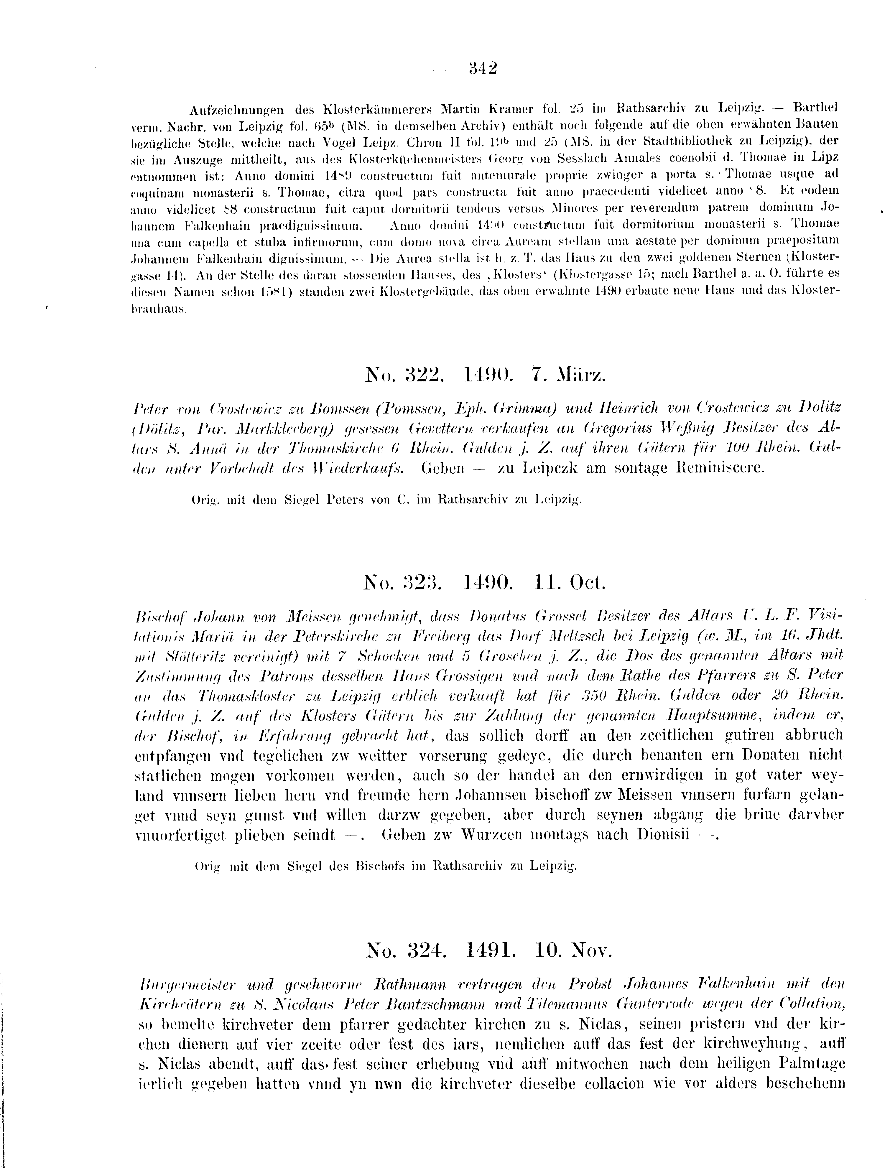 Historische Urkunde Seite 342 aus Band cds2_09