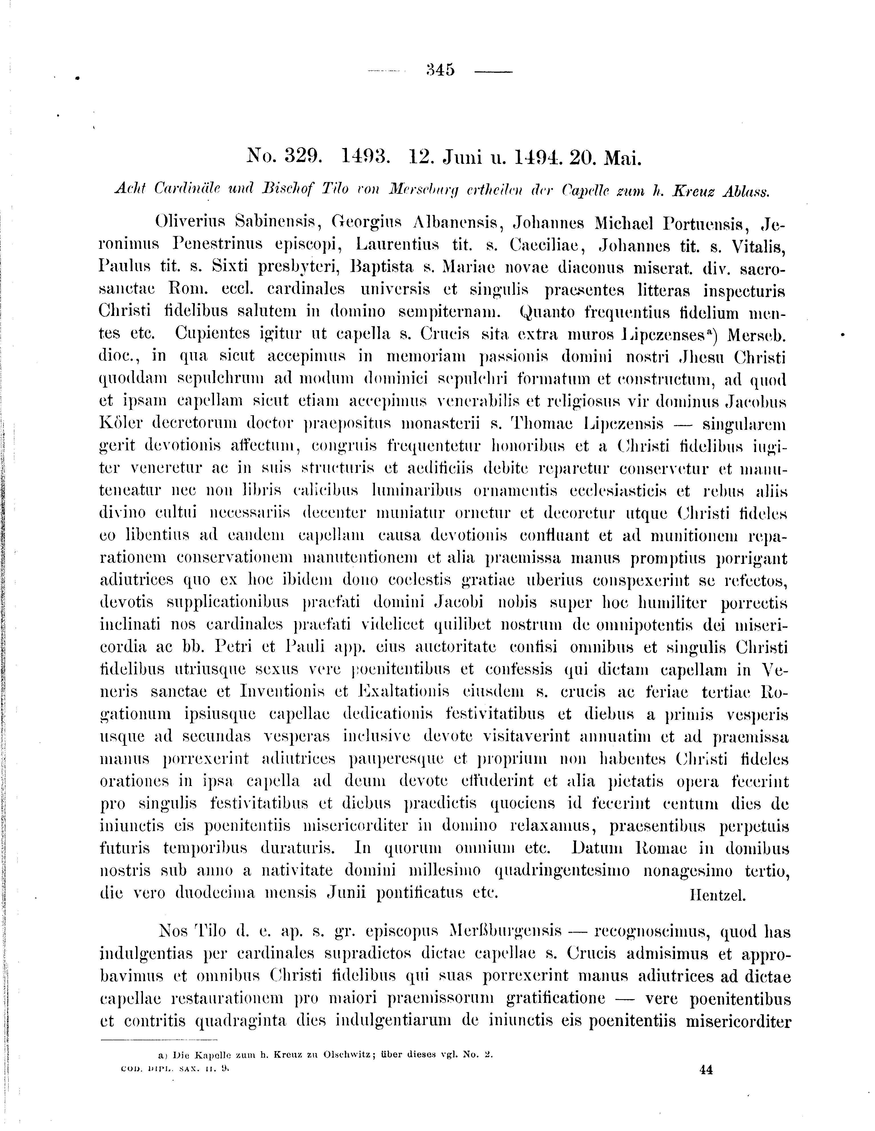Historische Urkunde Seite 345 aus Band cds2_09