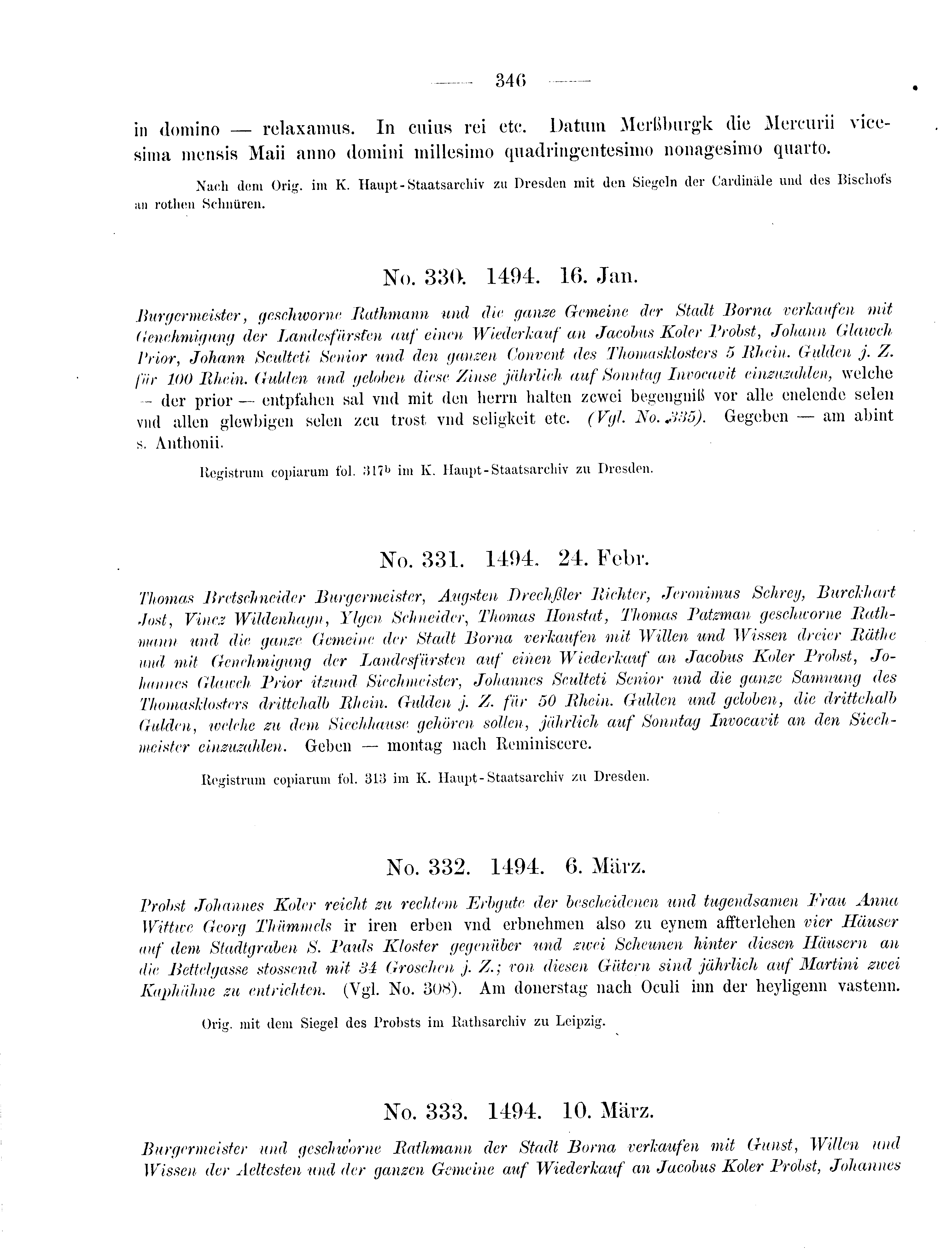 Historische Urkunde Seite 346 aus Band cds2_09