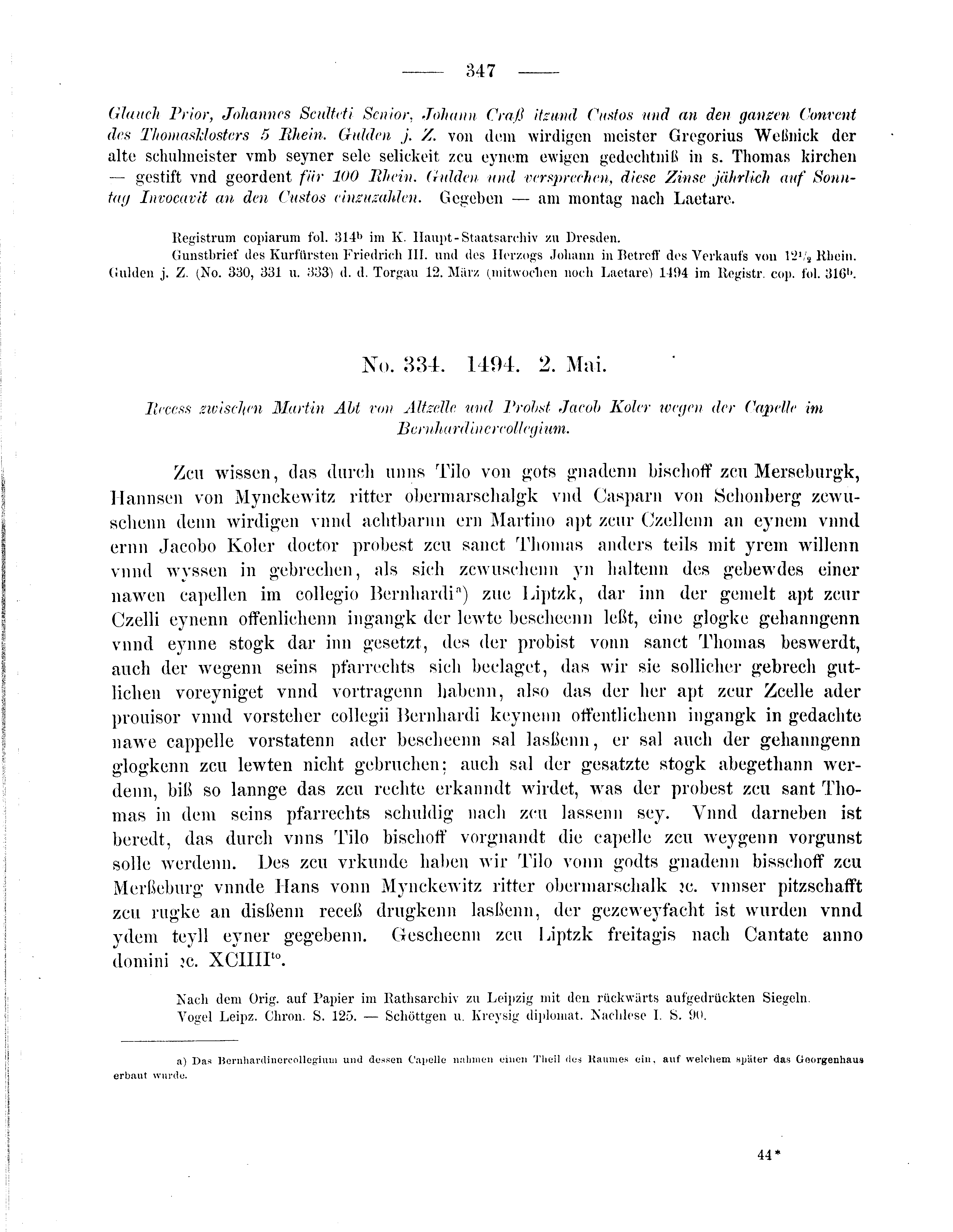 Historische Urkunde Seite 347 aus Band cds2_09