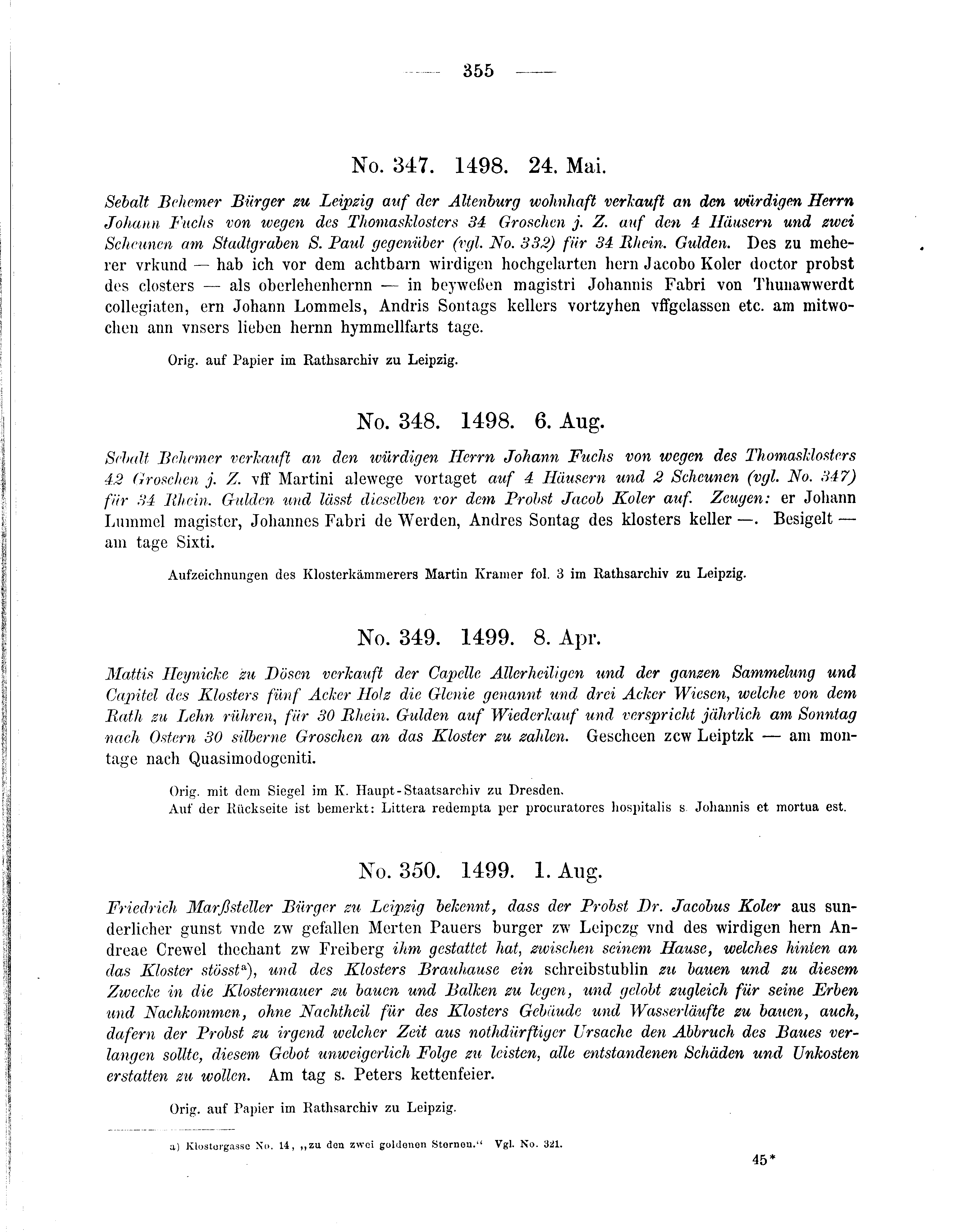 Historische Urkunde Seite 355 aus Band cds2_09