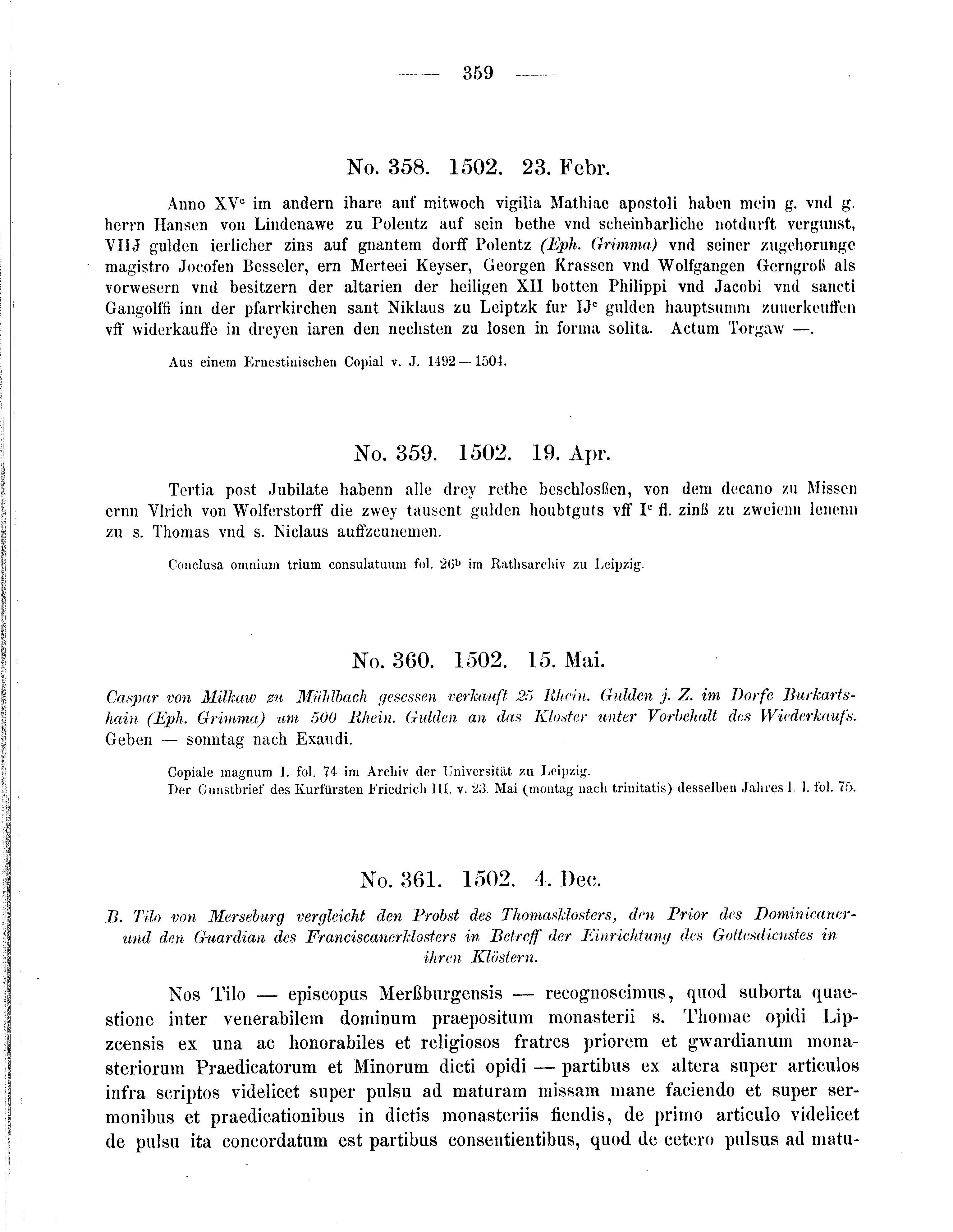 Historische Urkunde Seite 359 aus Band cds2_09