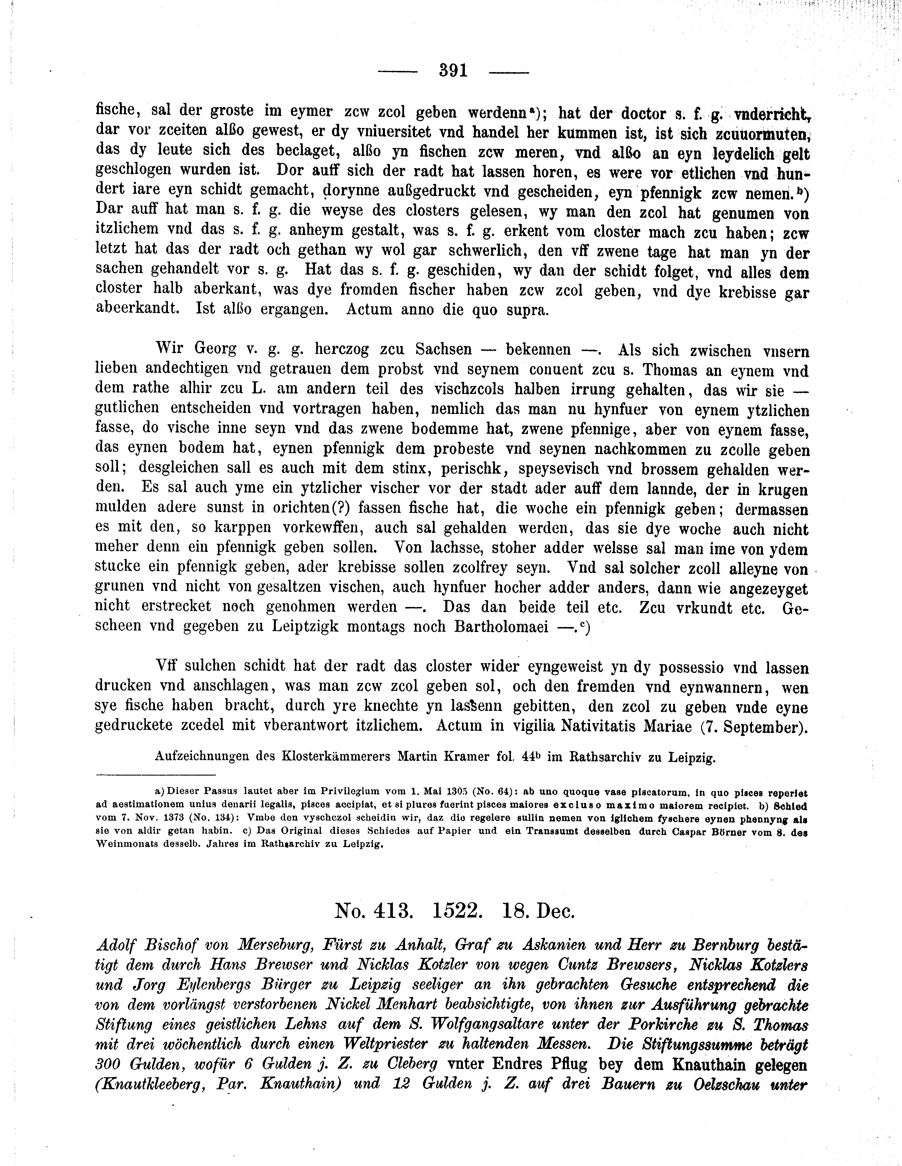 Historische Urkunde Seite 391 aus Band cds2_09