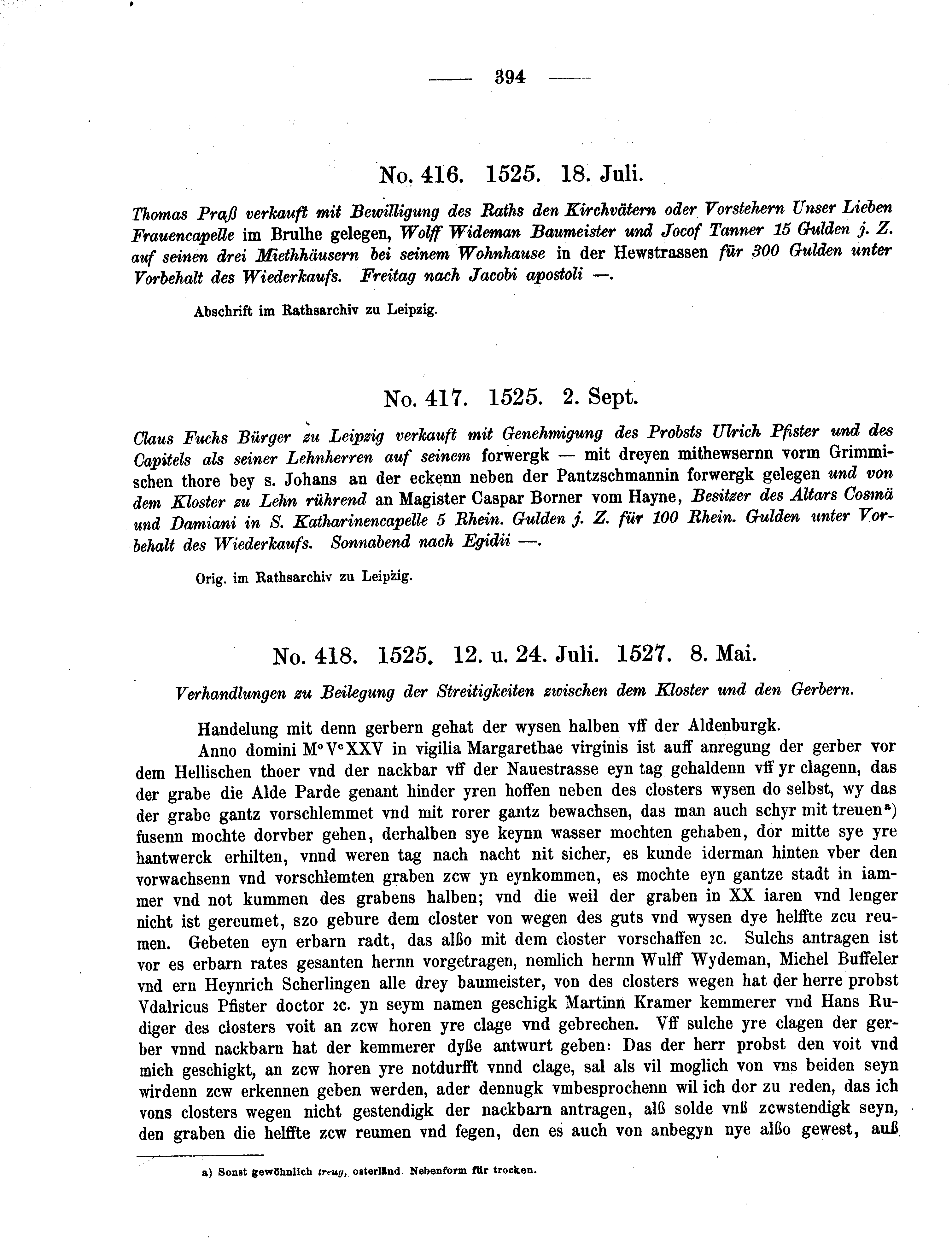 Historische Urkunde Seite 394 aus Band cds2_09