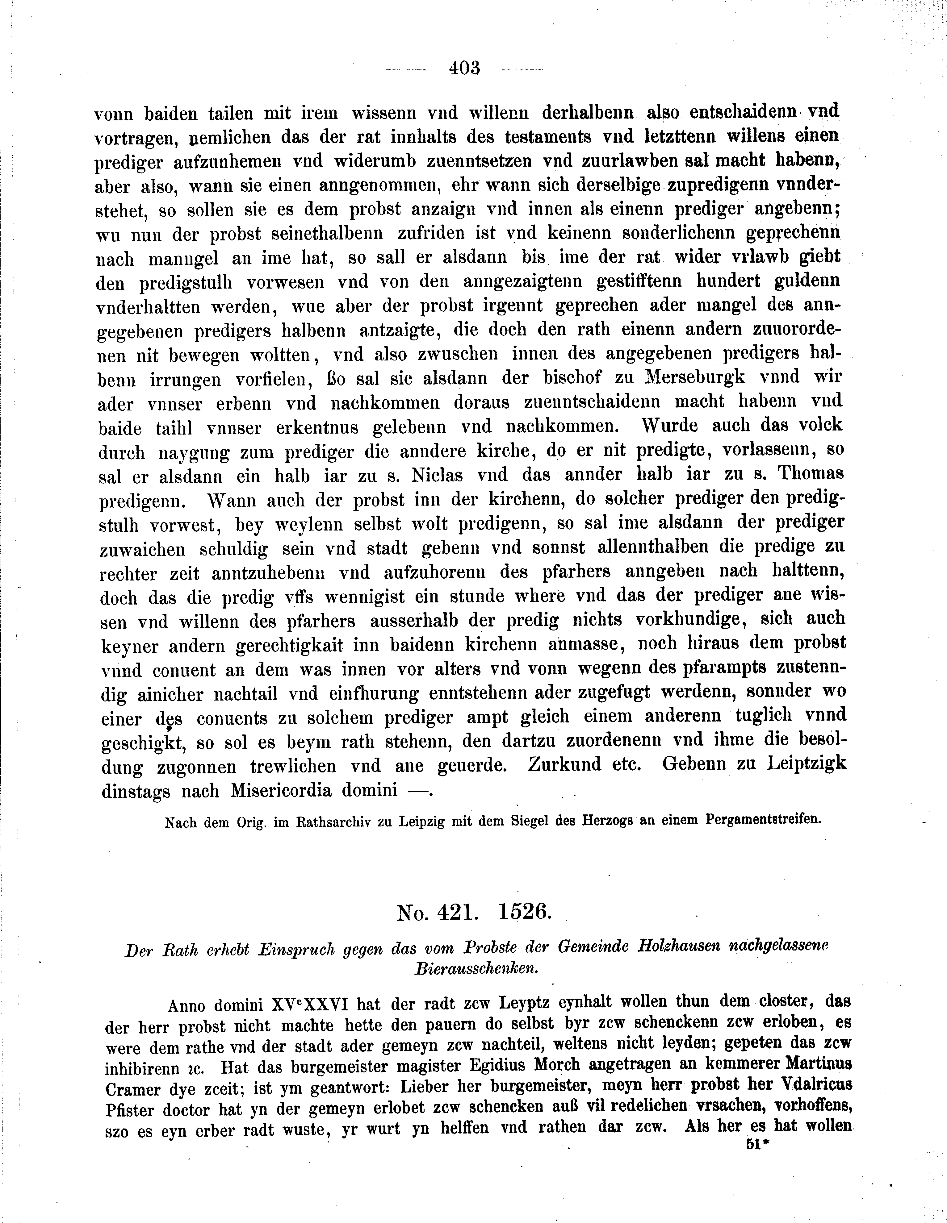 Historische Urkunde Seite 403 aus Band cds2_09