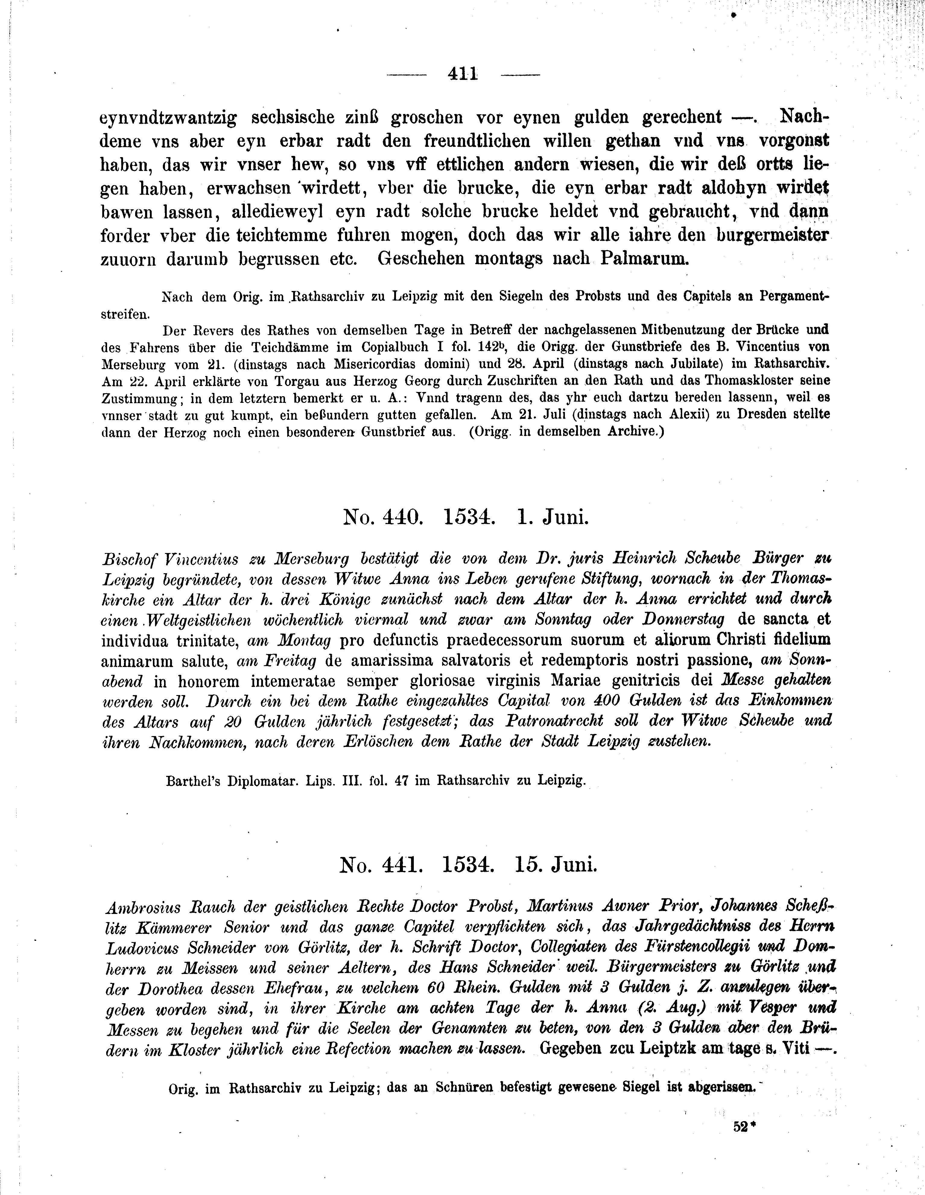 Historische Urkunde Seite 411 aus Band cds2_09