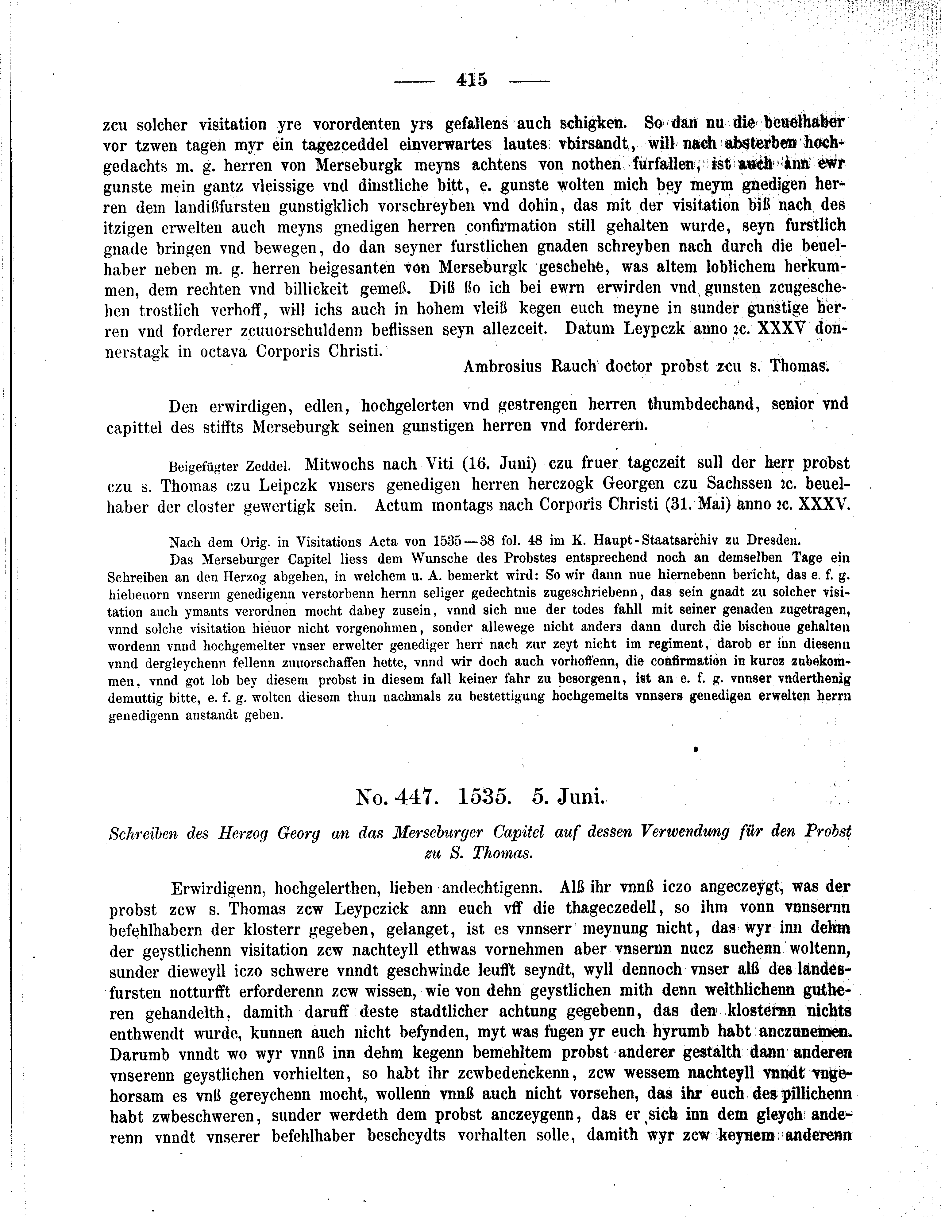 Historische Urkunde Seite 415 aus Band cds2_09