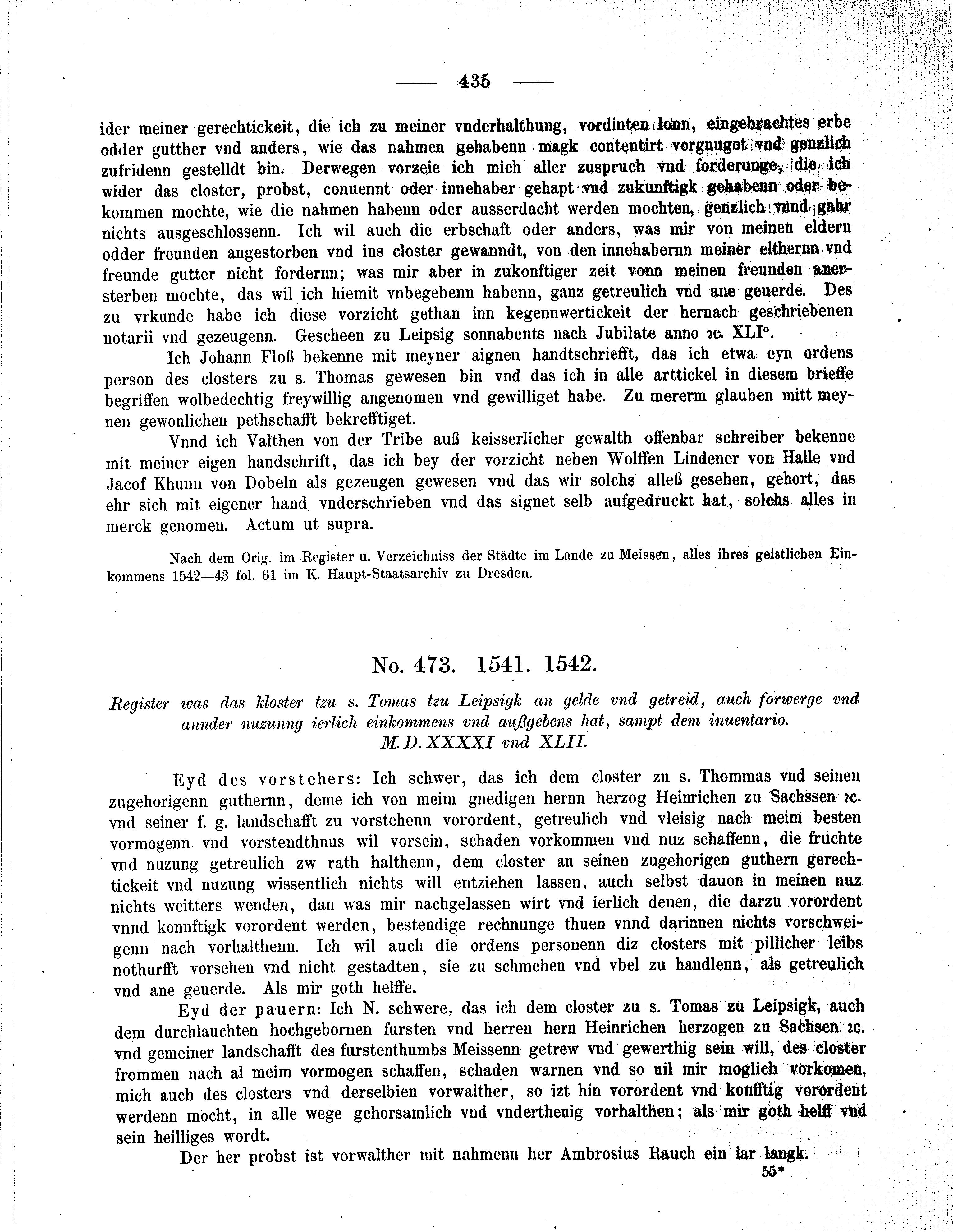 Historische Urkunde Seite 435 aus Band cds2_09