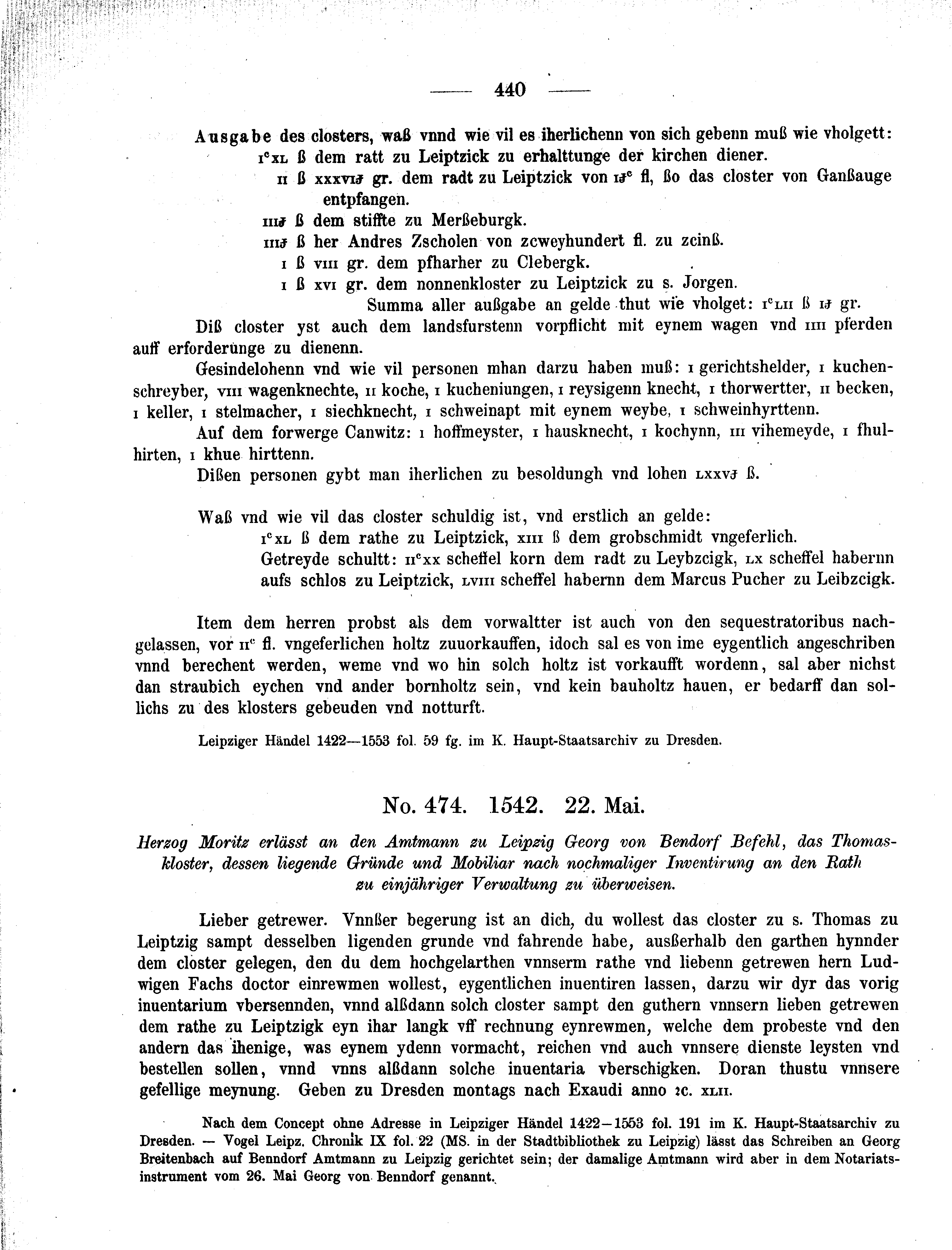 Historische Urkunde Seite 440 aus Band cds2_09