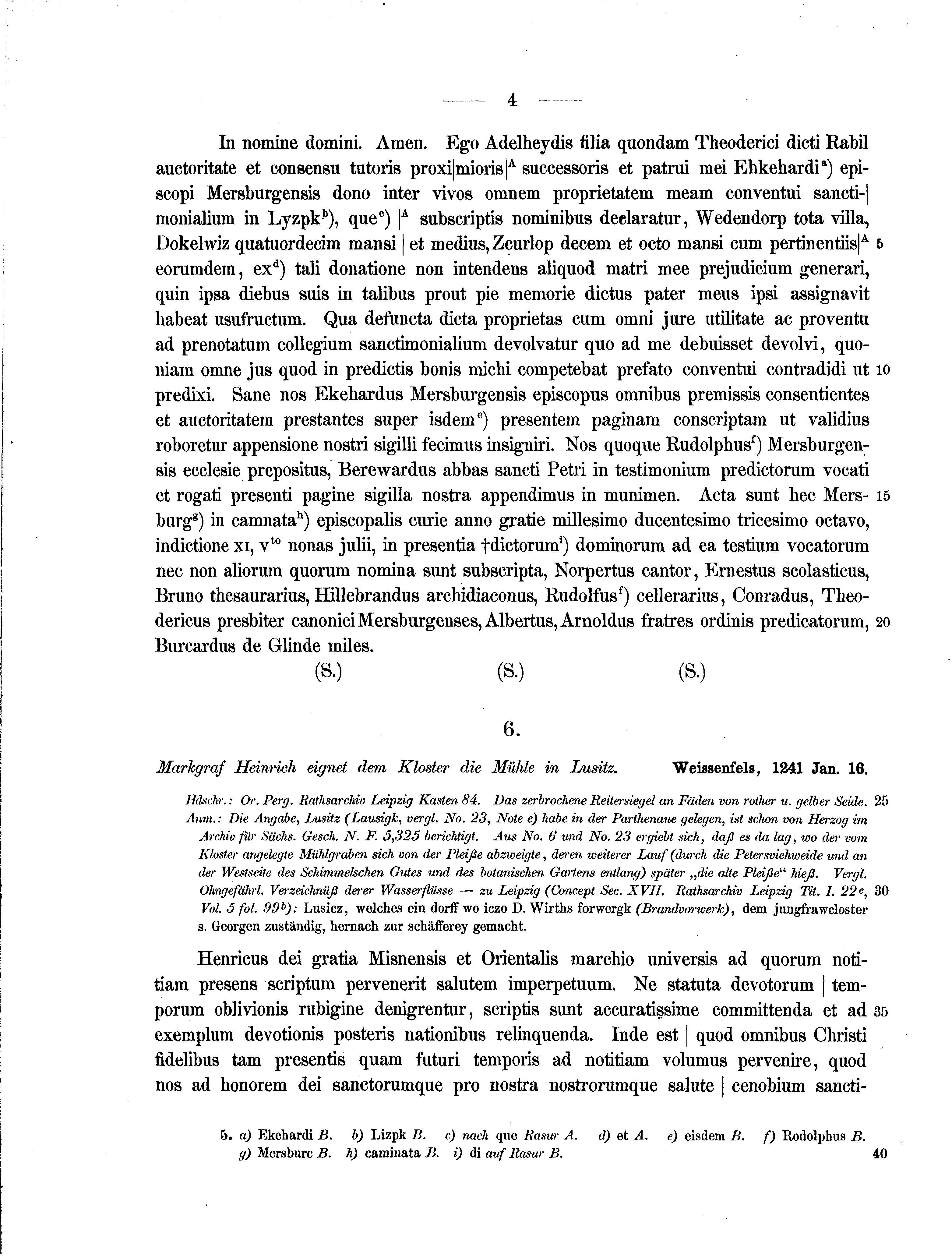 Historische Urkunde Seite 4 aus Band cds2_10