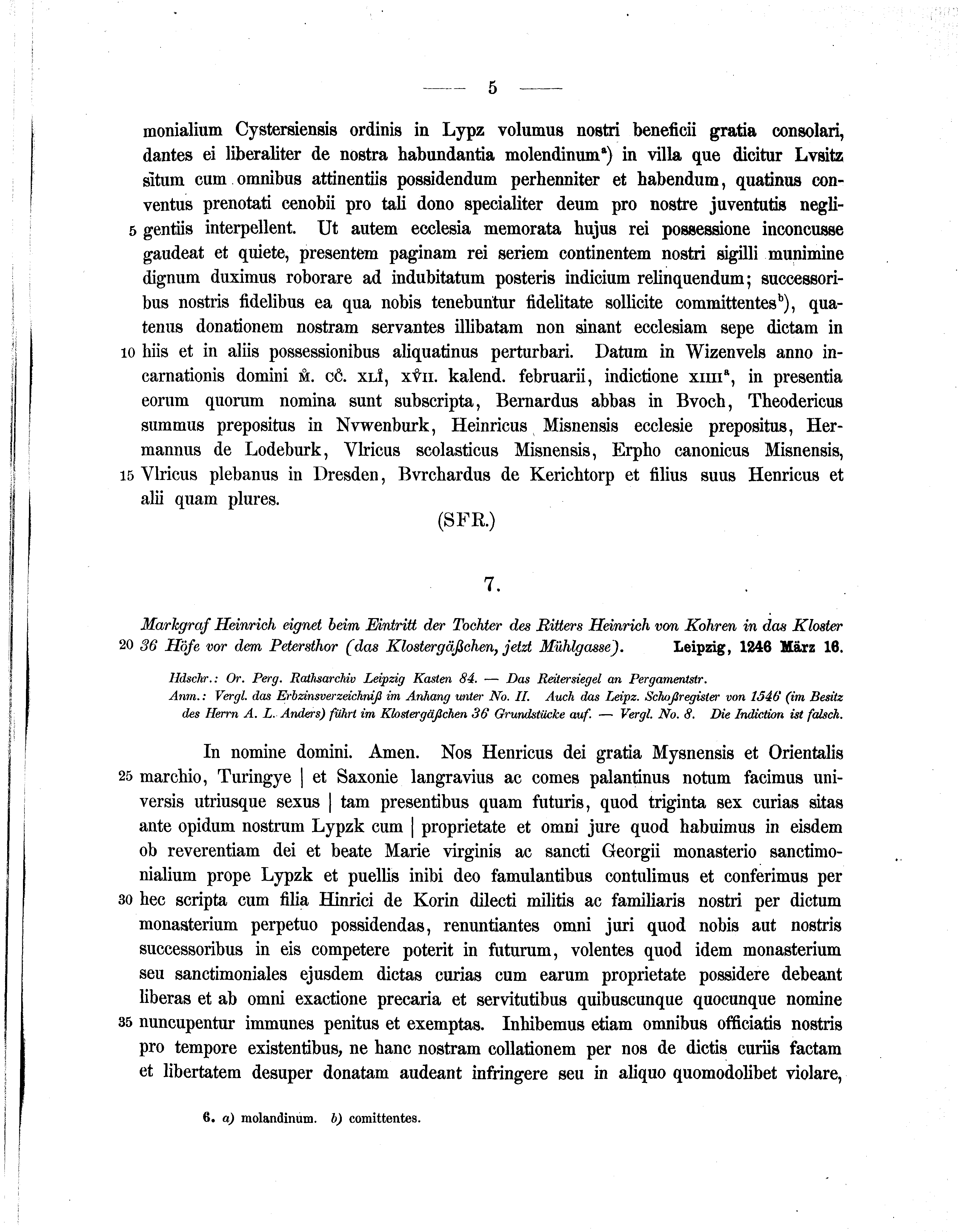 Historische Urkunde Seite 5 aus Band cds2_10