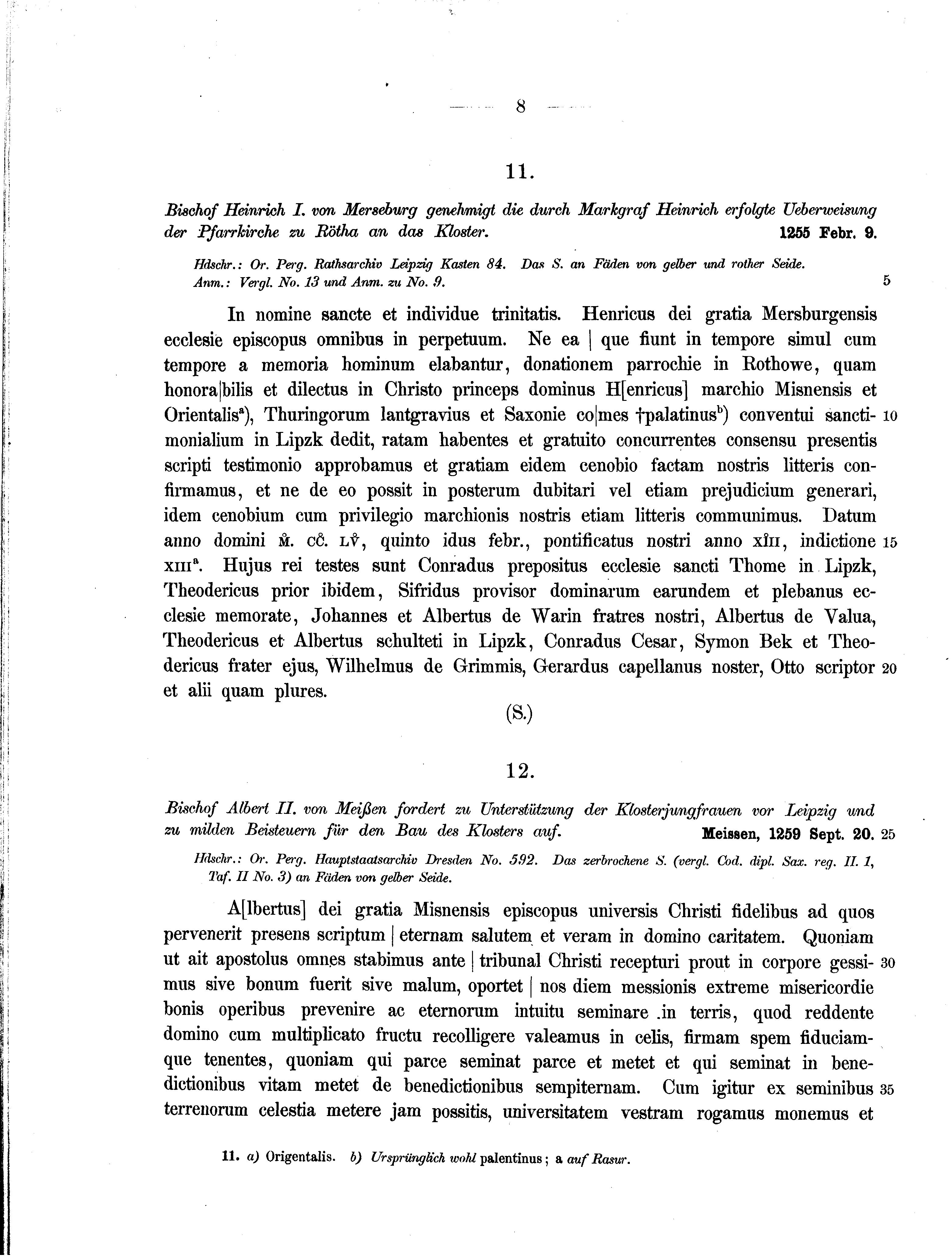 Historische Urkunde Seite 8 aus Band cds2_10