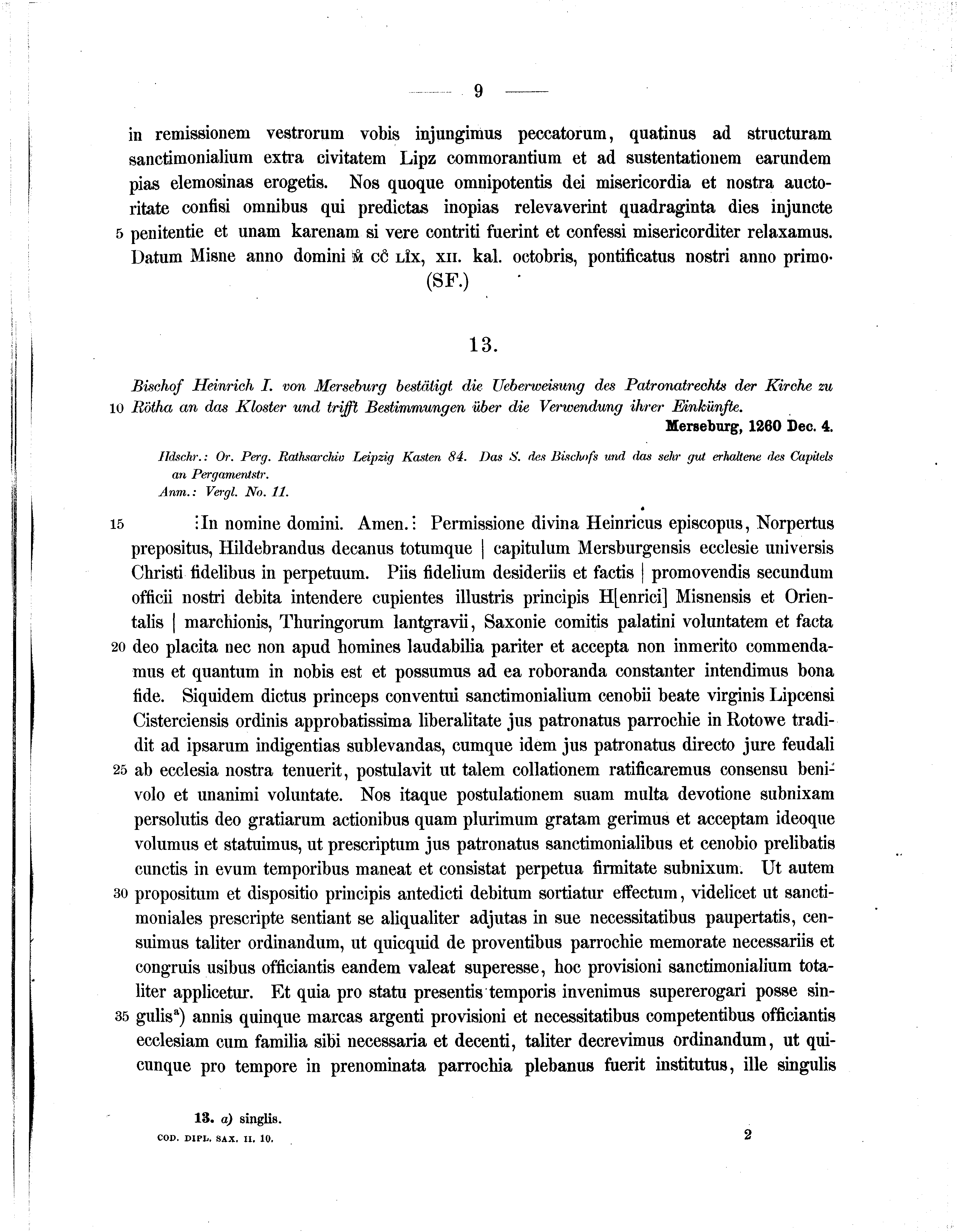 Historische Urkunde Seite 9 aus Band cds2_10