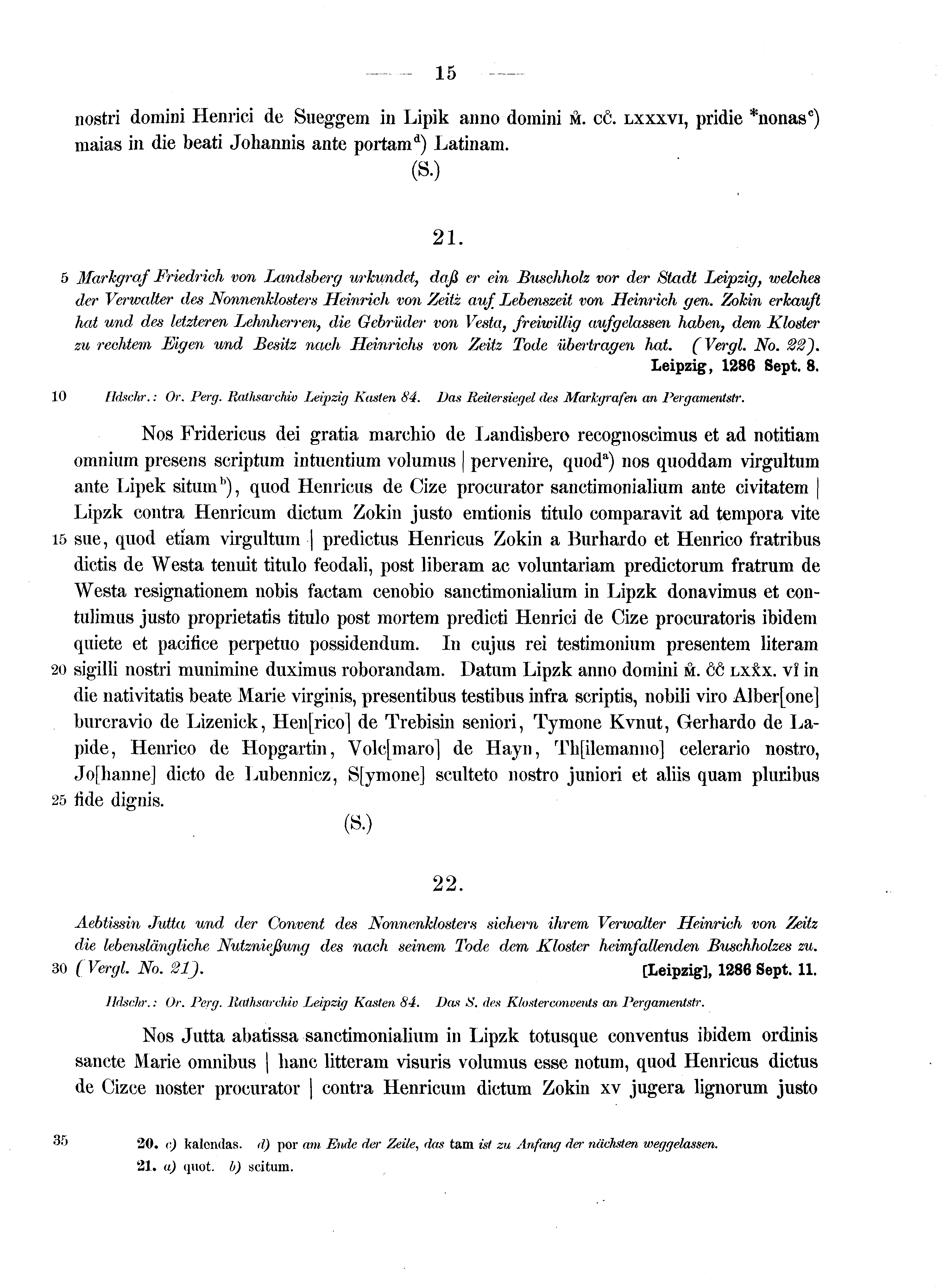 Historische Urkunde Seite 15 aus Band cds2_10