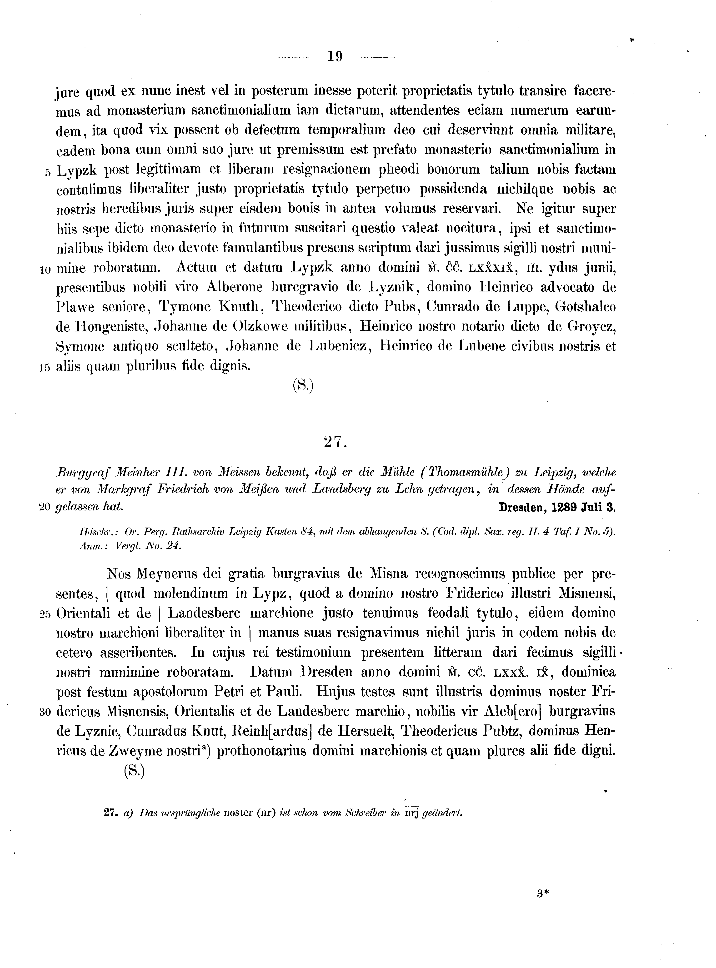 Historische Urkunde Seite 19 aus Band cds2_10
