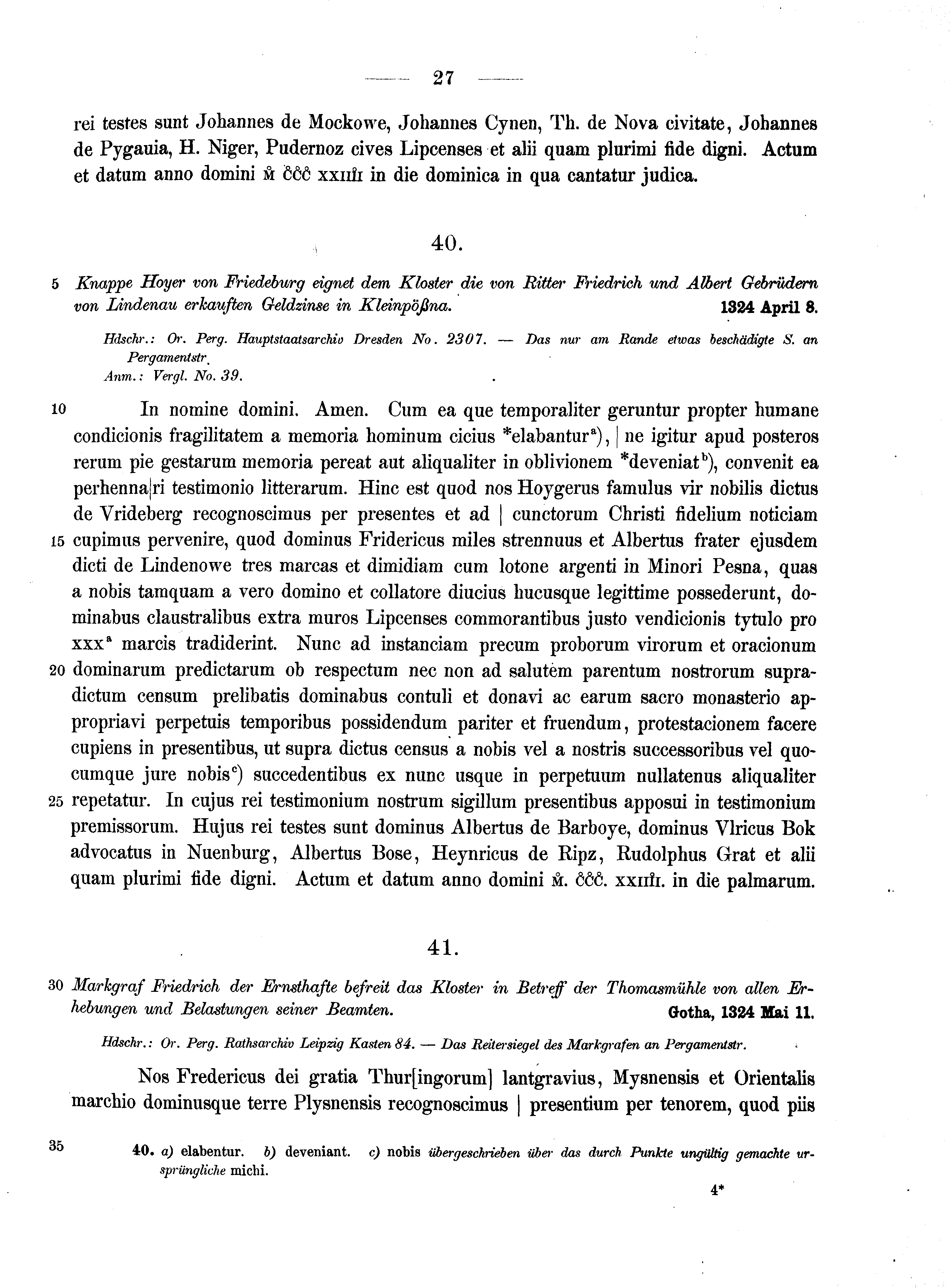 Historische Urkunde Seite 27 aus Band cds2_10