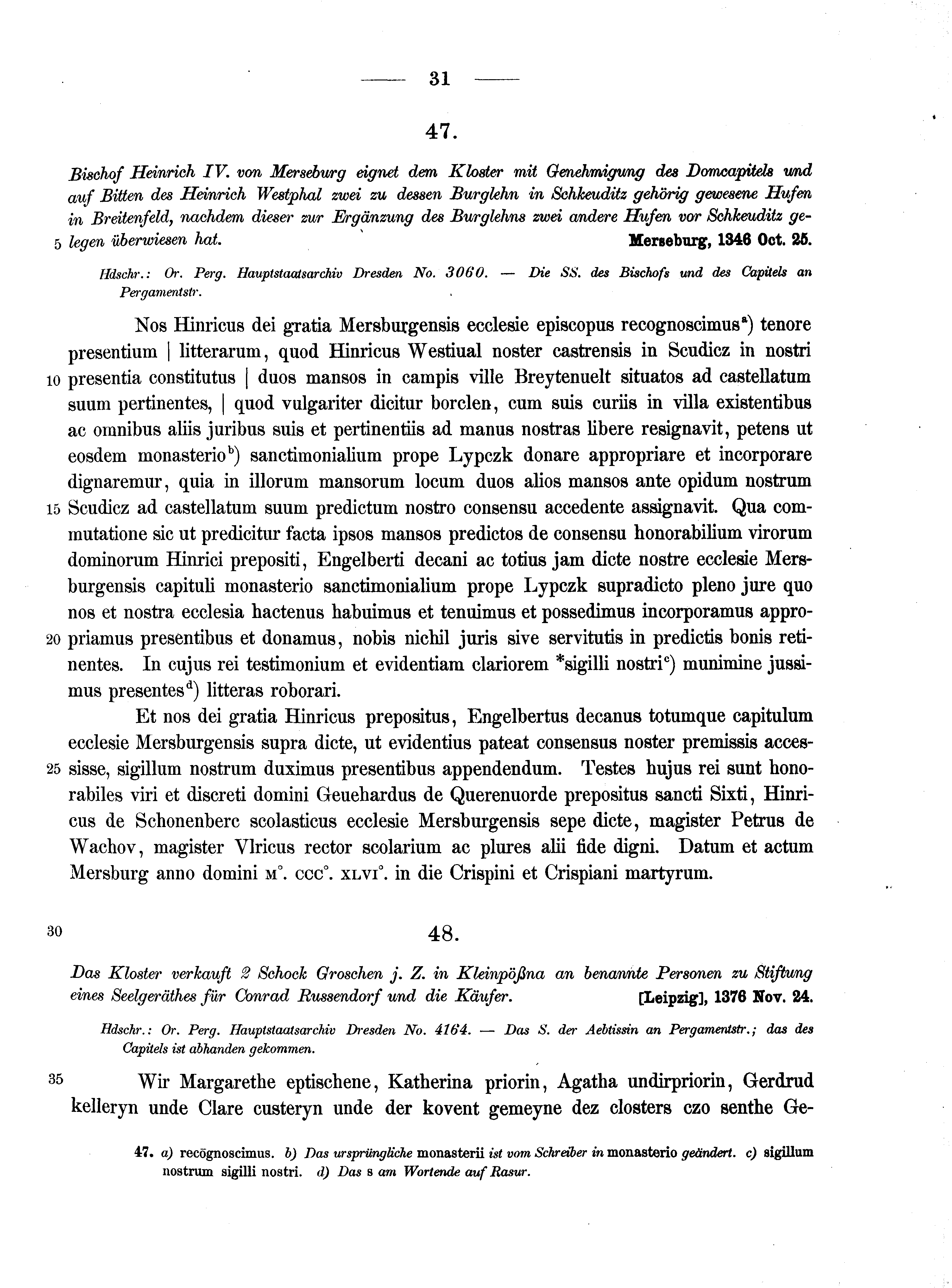 Historische Urkunde Seite 31 aus Band cds2_10