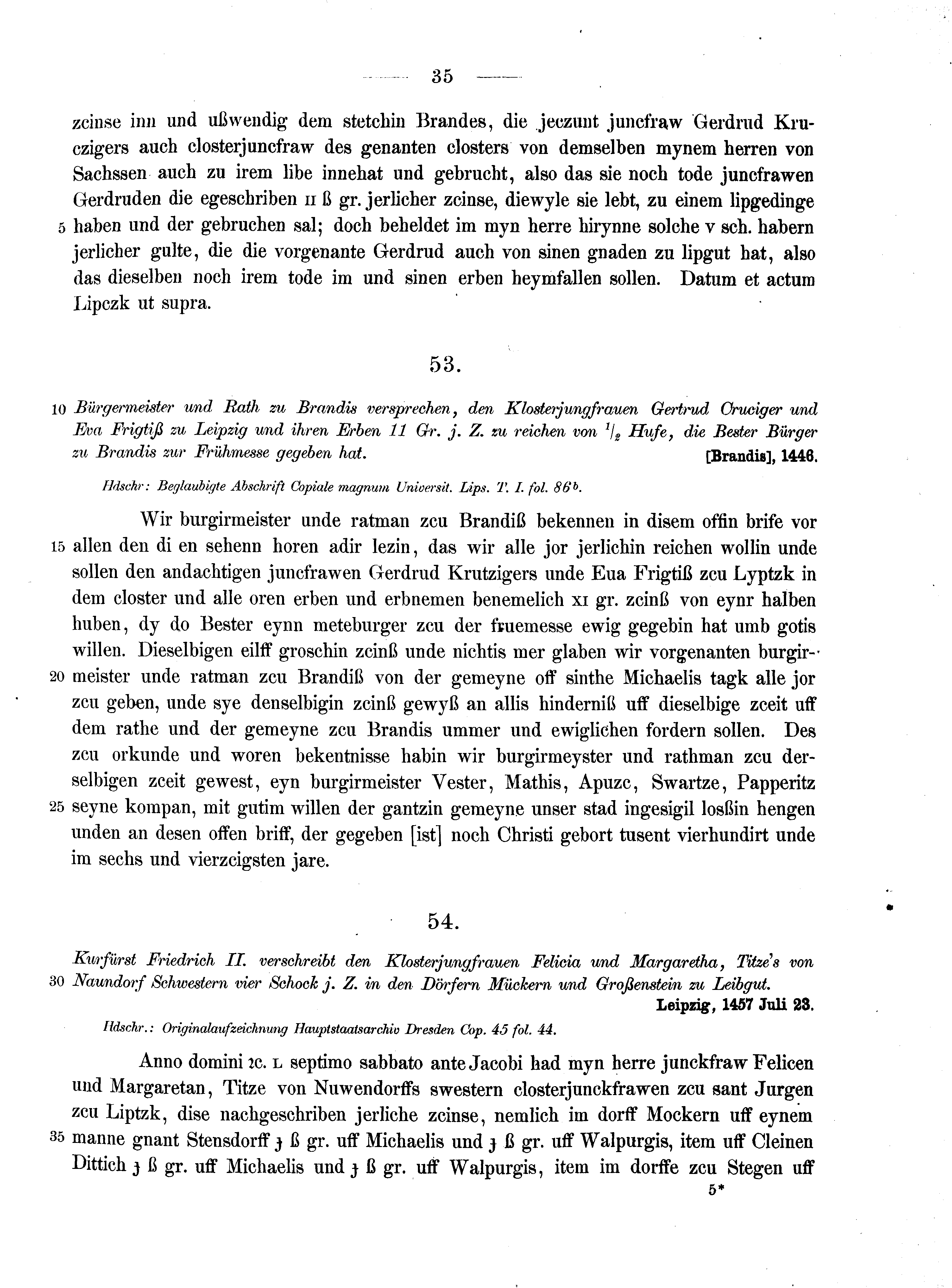 Historische Urkunde Seite 35 aus Band cds2_10