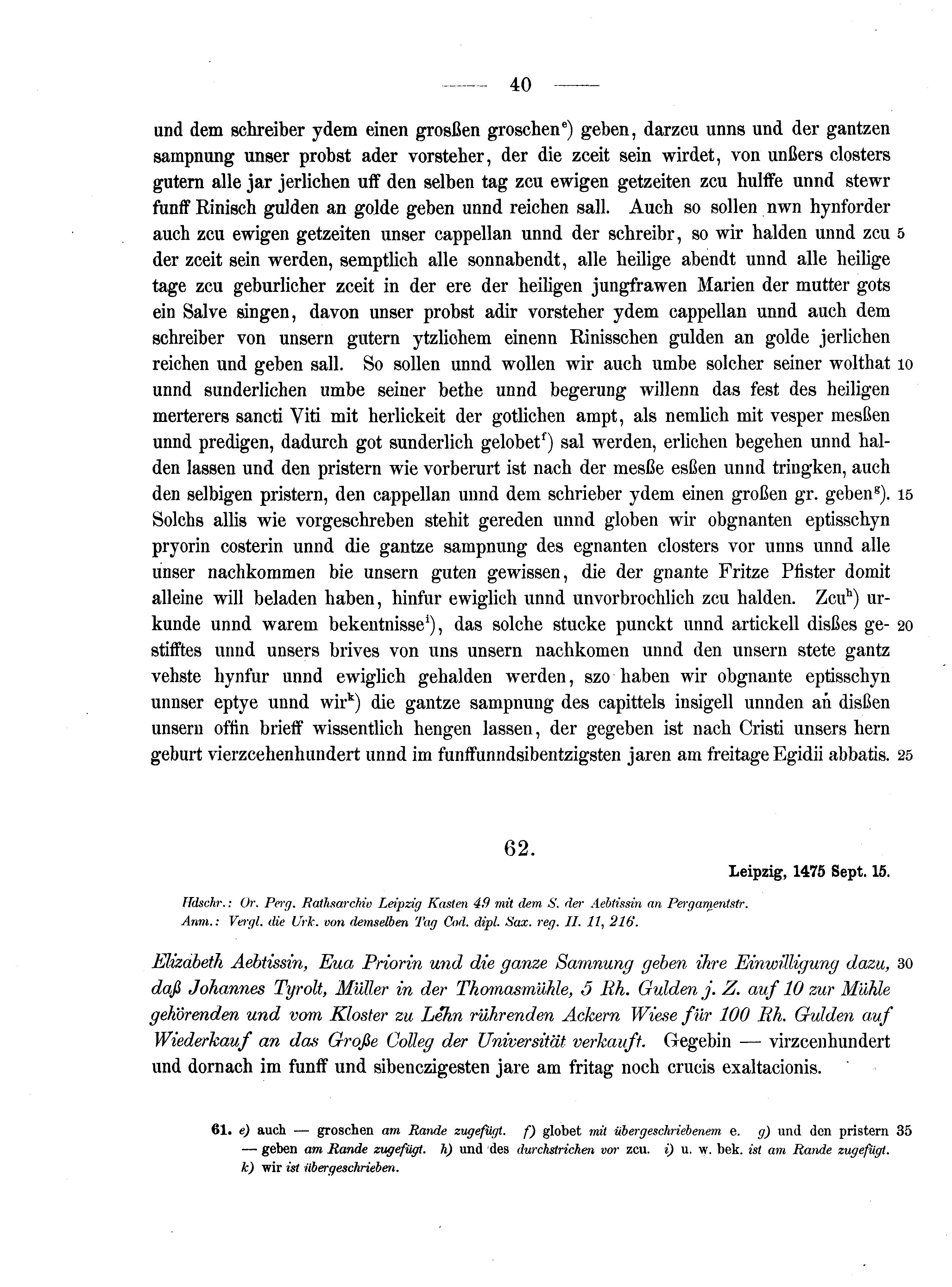 Historische Urkunde Seite 40 aus Band cds2_10