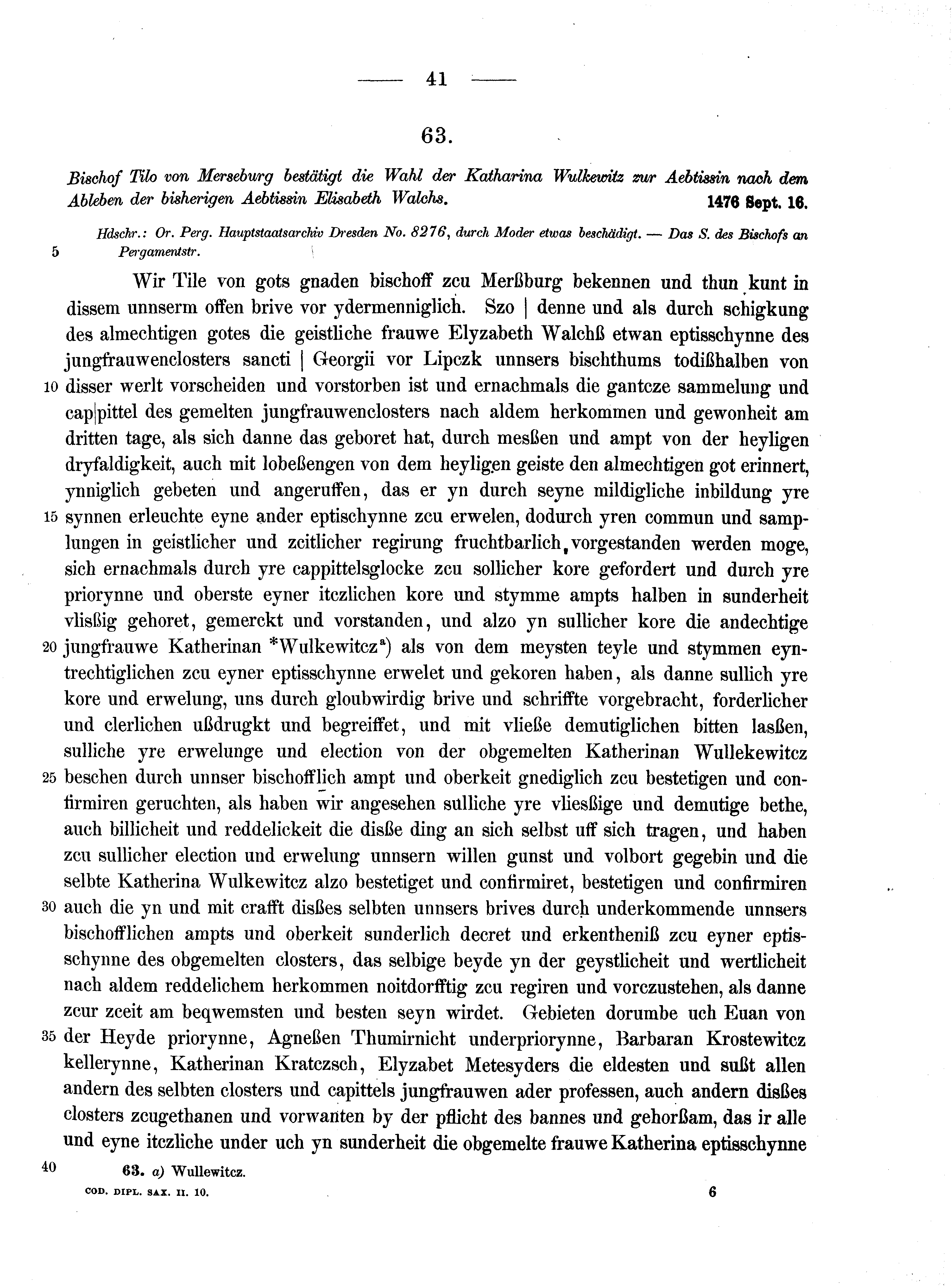 Historische Urkunde Seite 41 aus Band cds2_10