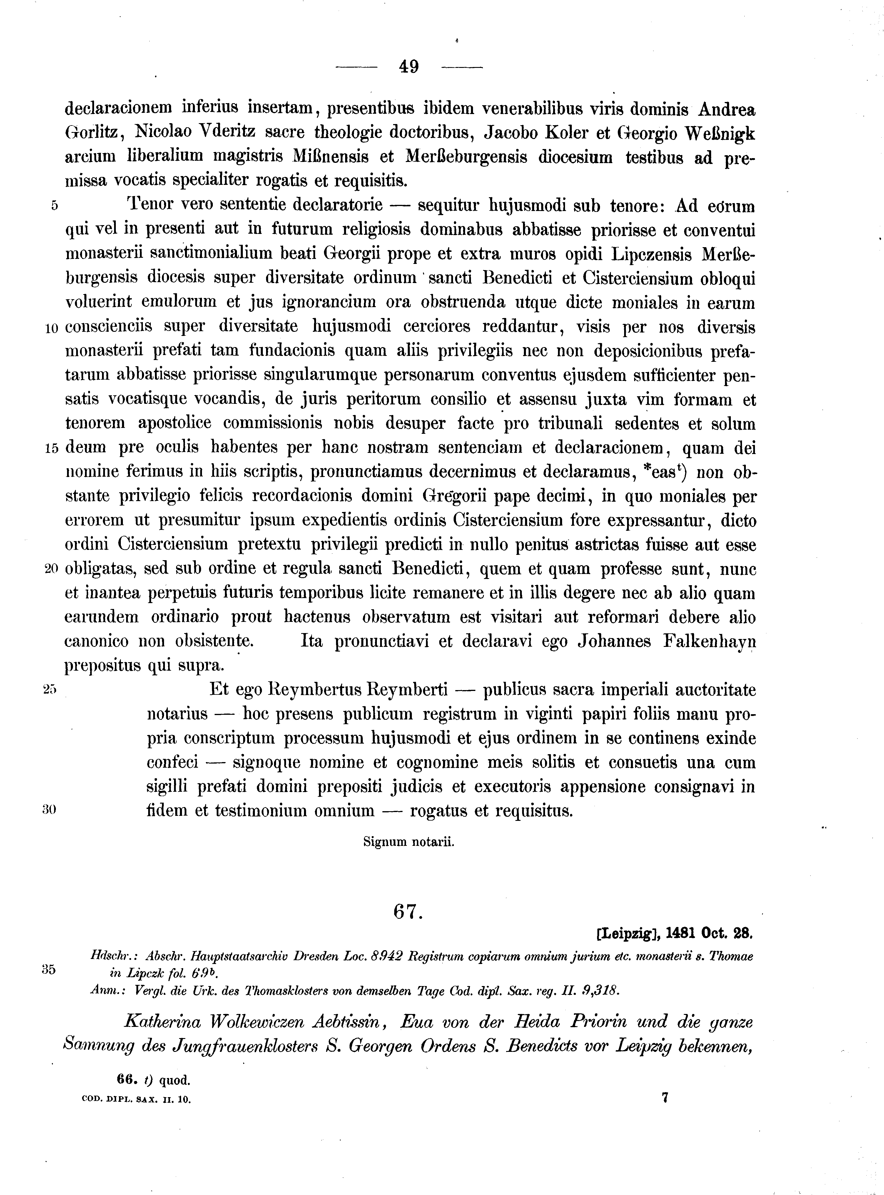 Historische Urkunde Seite 49 aus Band cds2_10