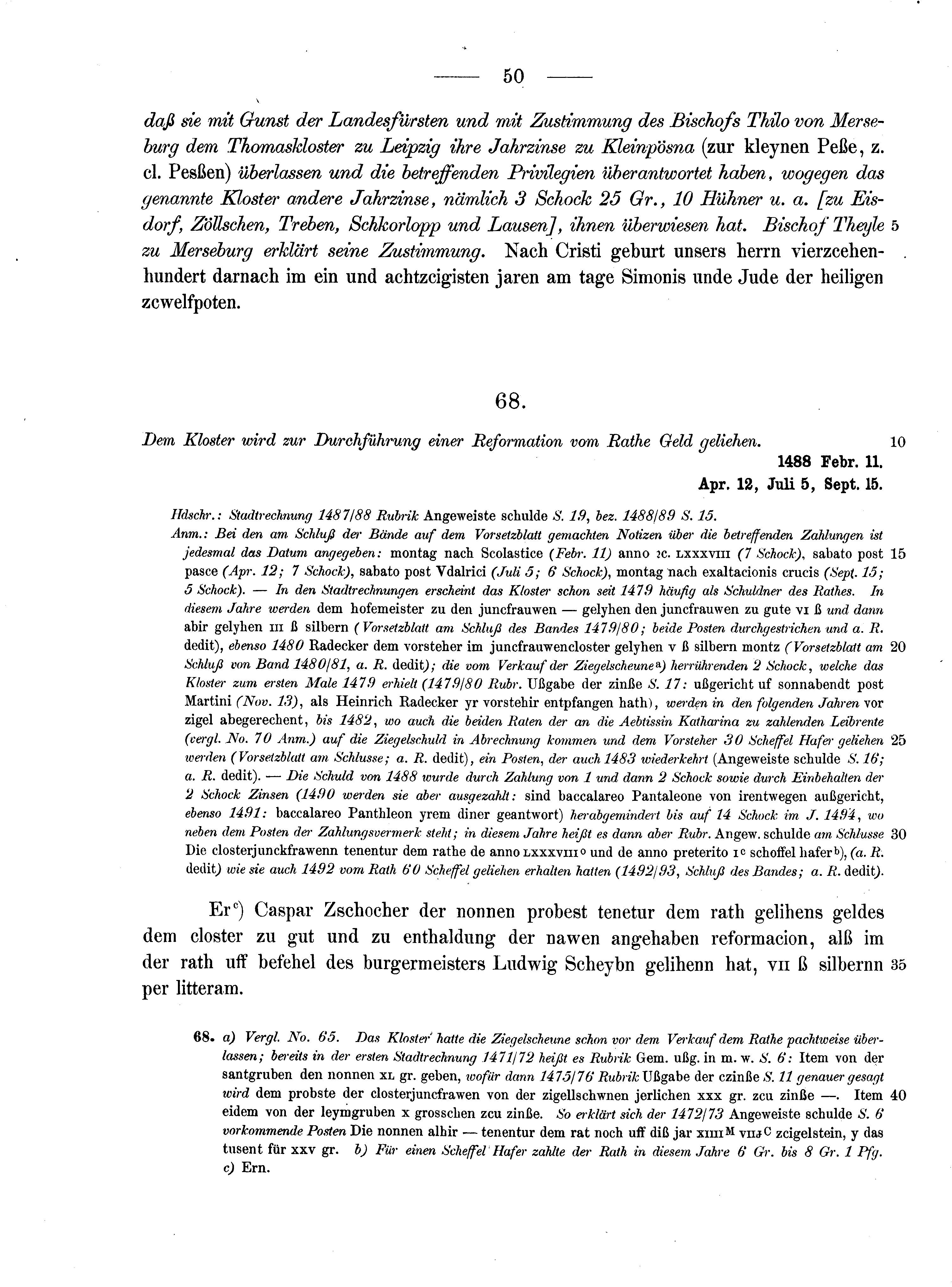 Historische Urkunde Seite 50 aus Band cds2_10