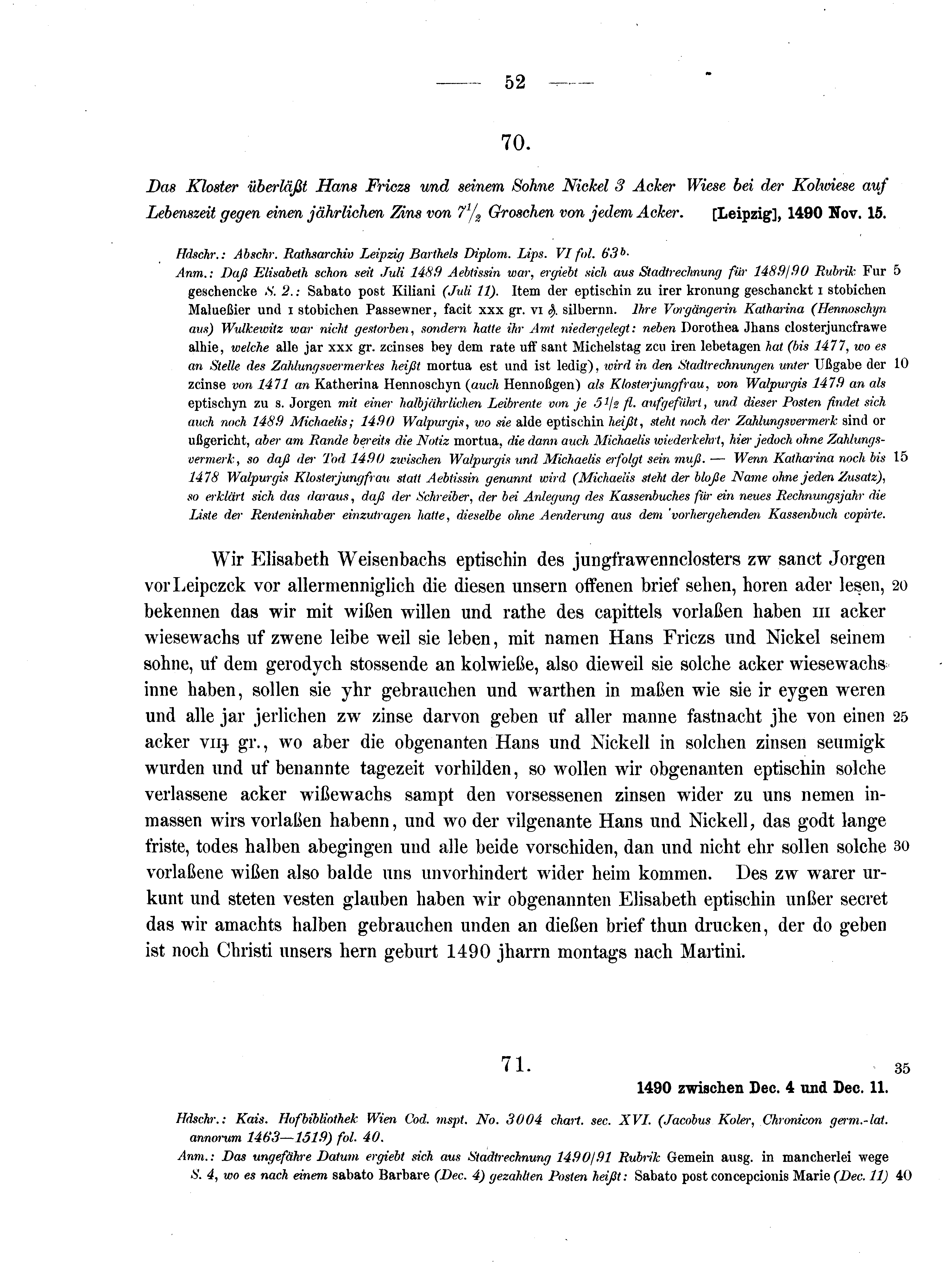 Historische Urkunde Seite 52 aus Band cds2_10