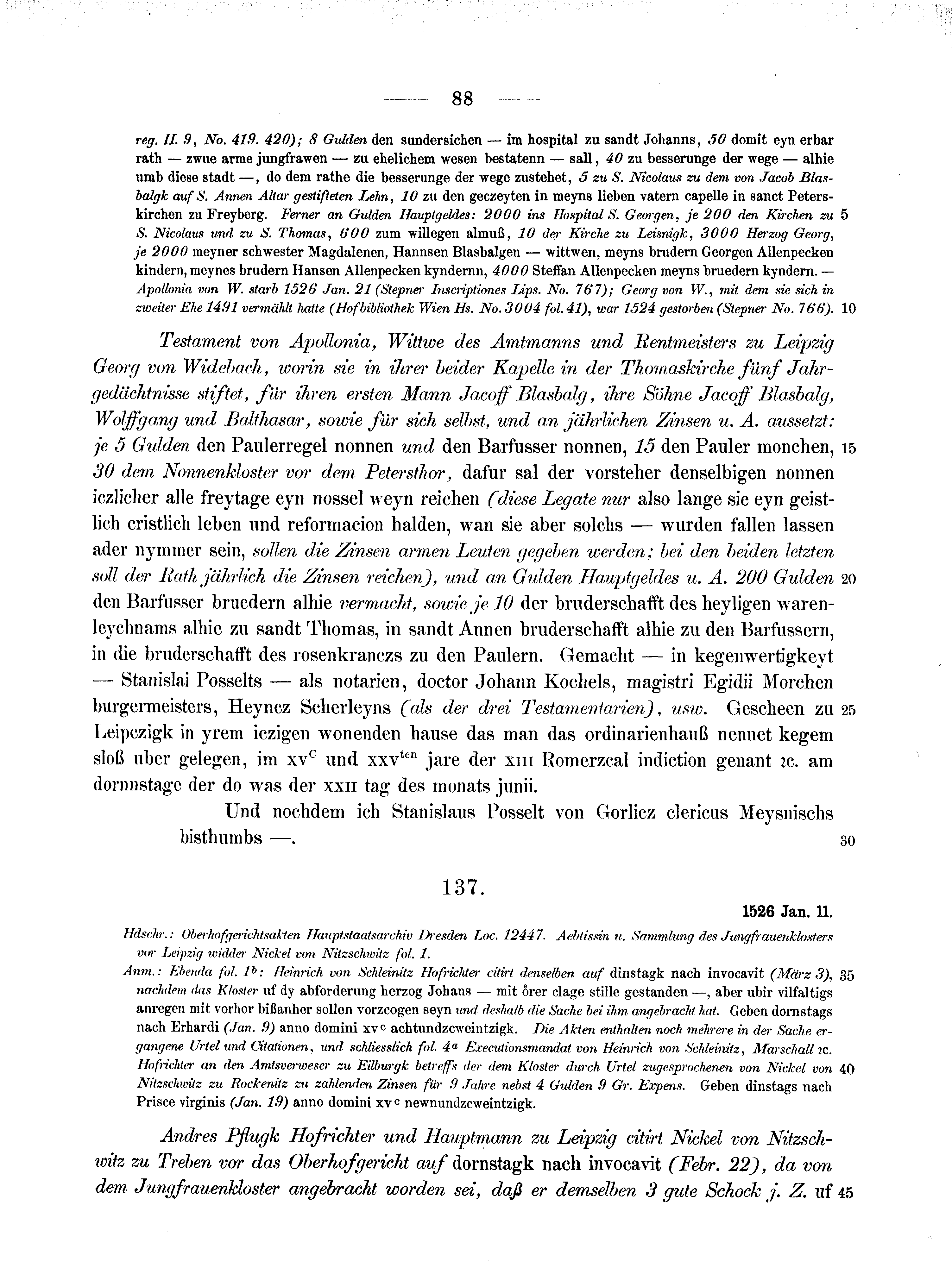 Historische Urkunde Seite 88 aus Band cds2_10