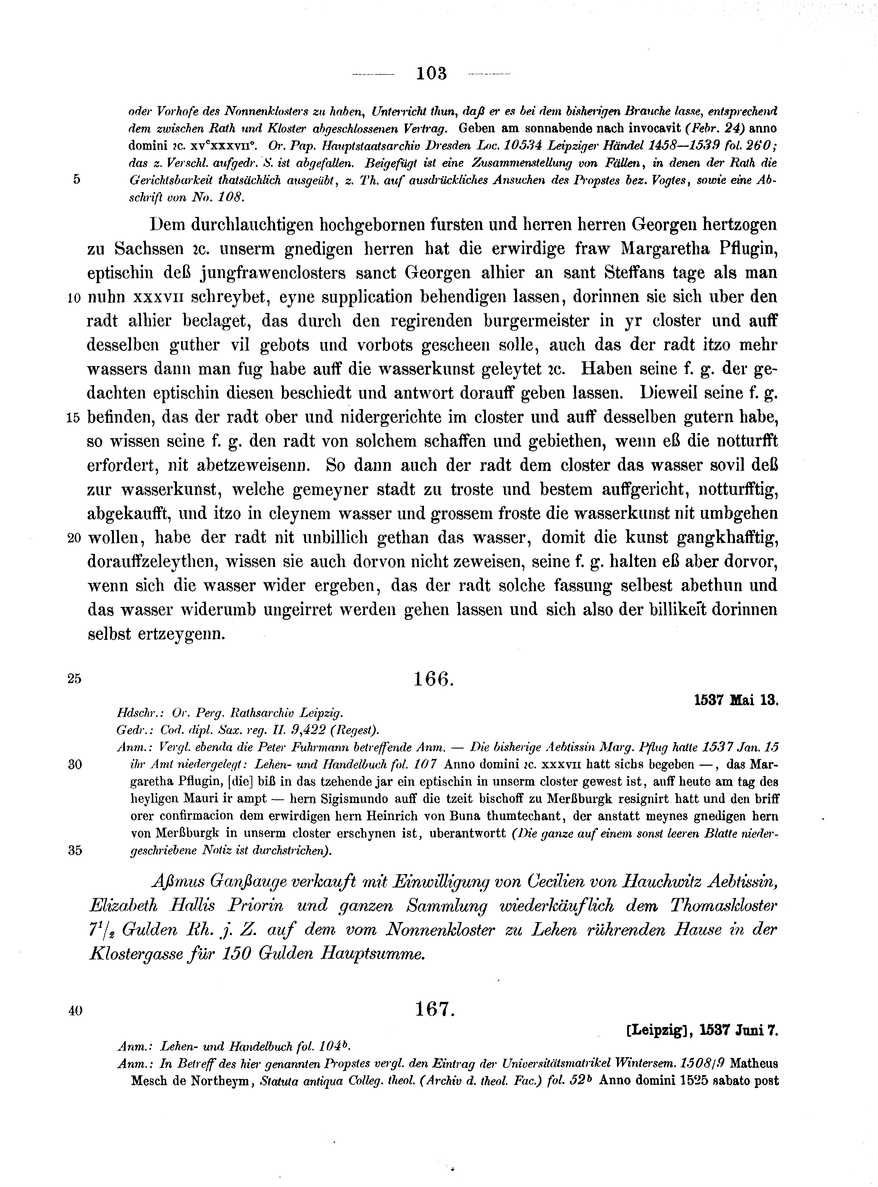 Historische Urkunde Seite 103 aus Band cds2_10