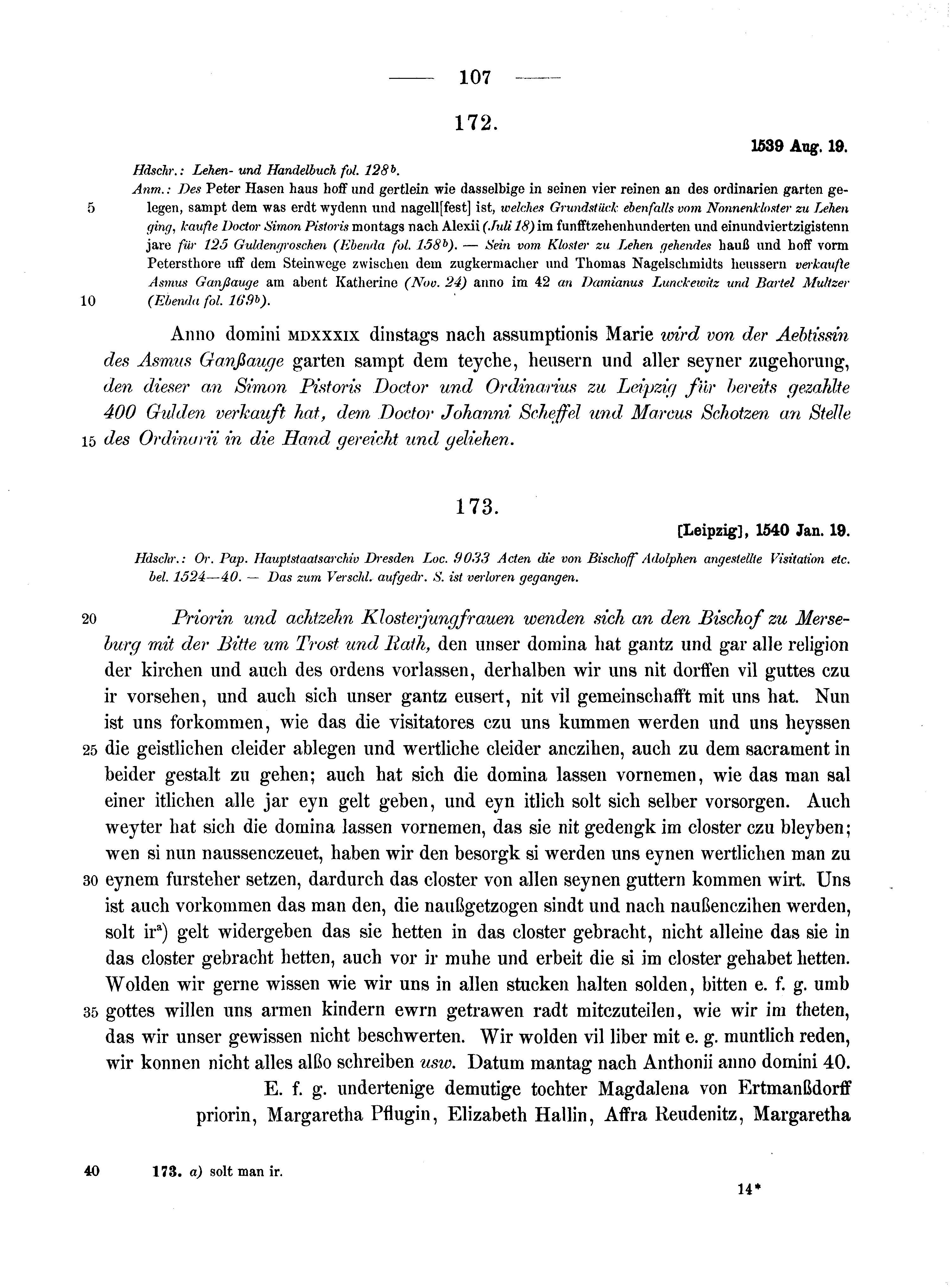 Historische Urkunde Seite 107 aus Band cds2_10