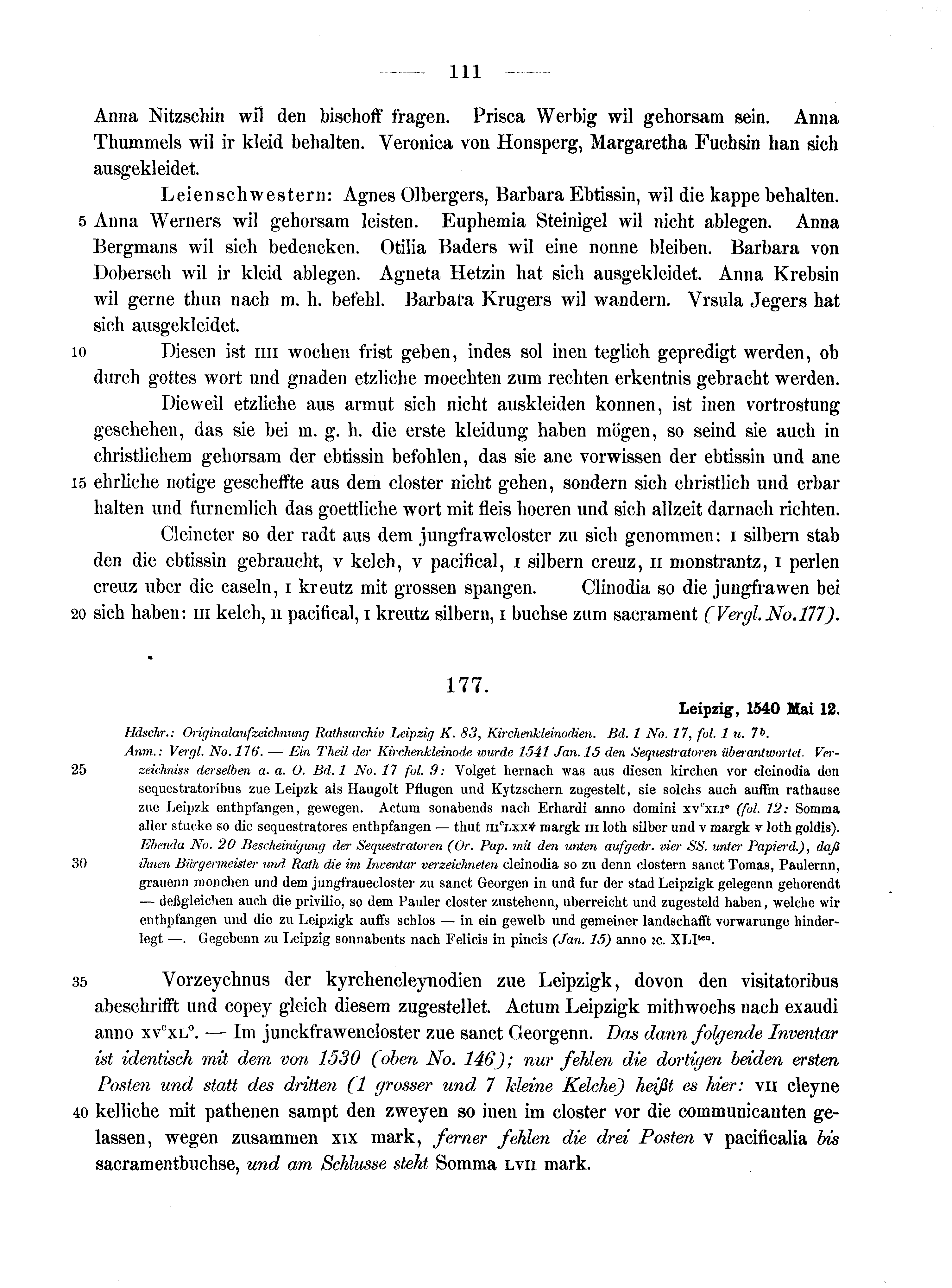 Historische Urkunde Seite 111 aus Band cds2_10