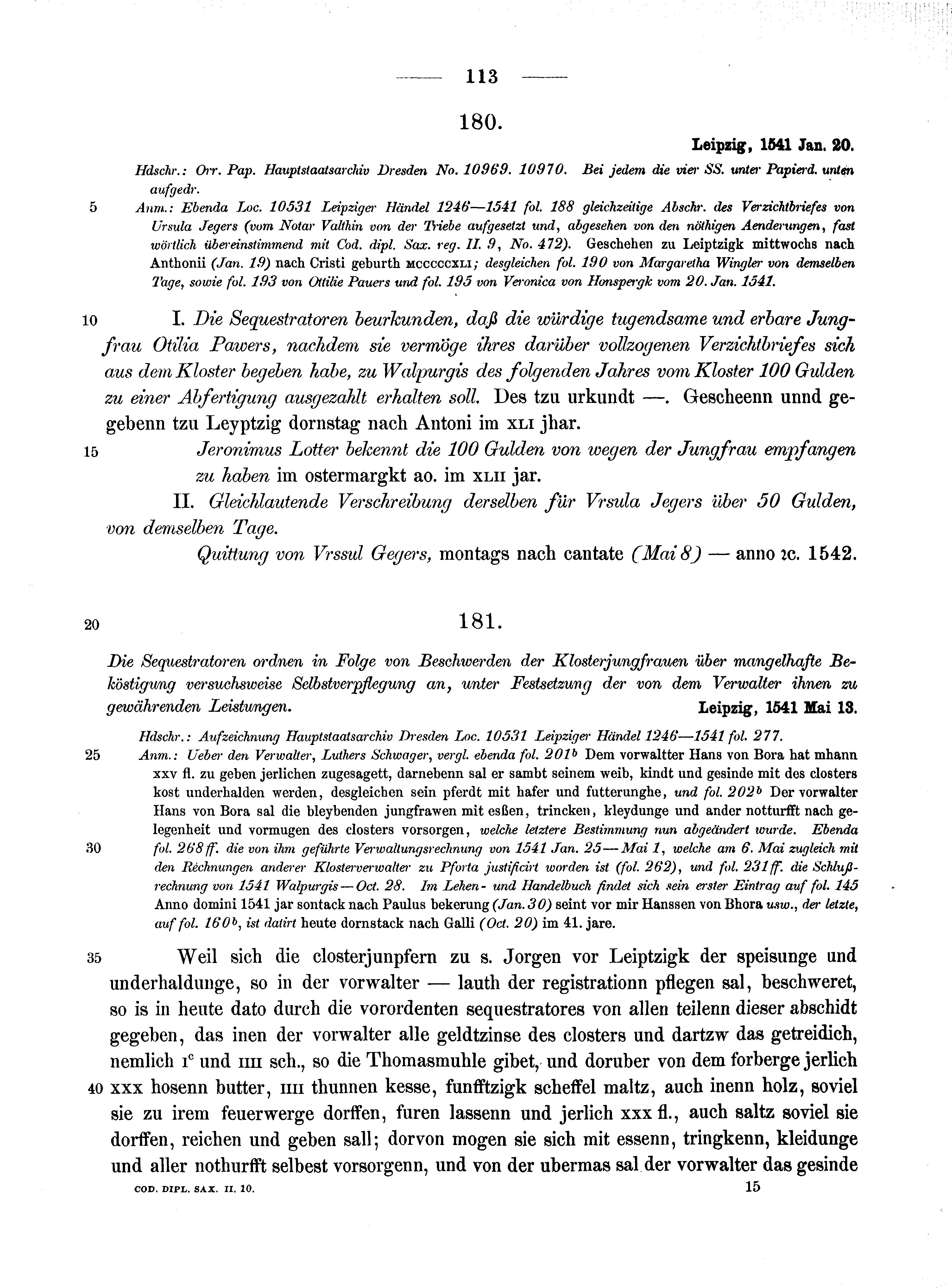 Historische Urkunde Seite 113 aus Band cds2_10