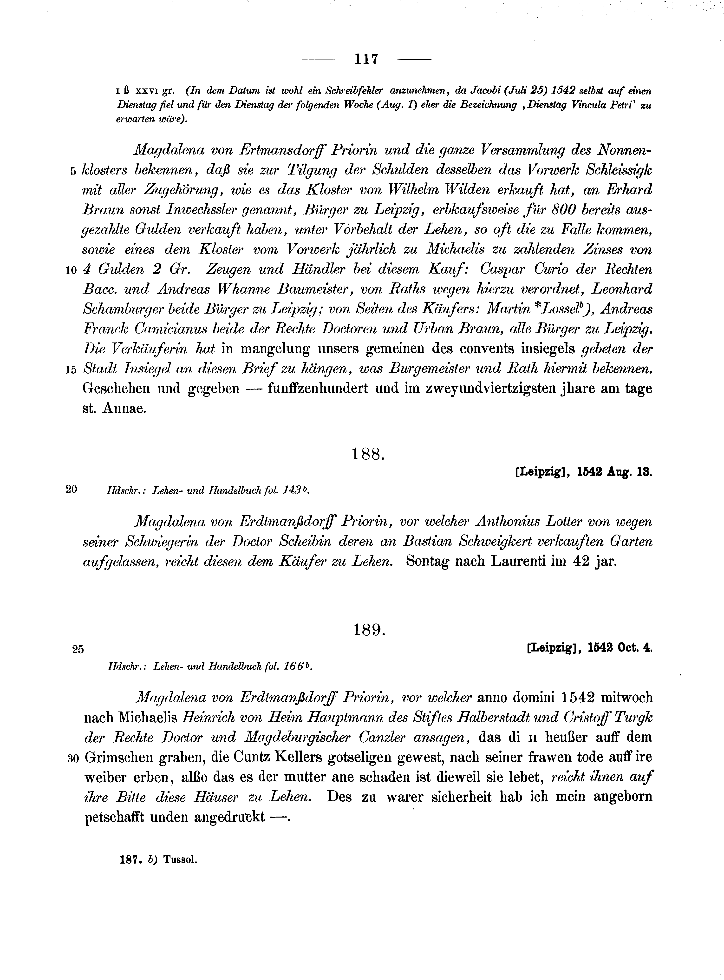 Historische Urkunde Seite 117 aus Band cds2_10